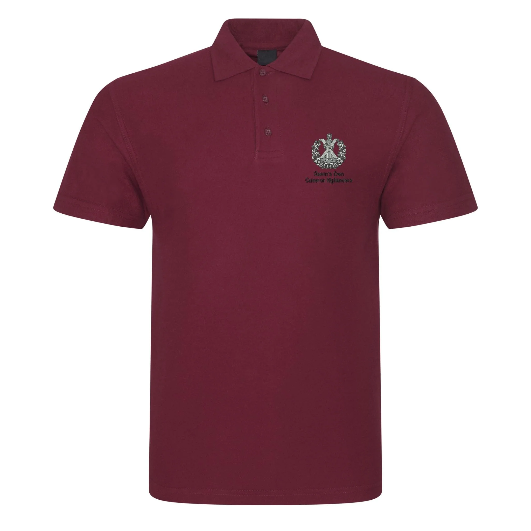Queens Own Cameron Highlanders Polo Shirt - Image 6