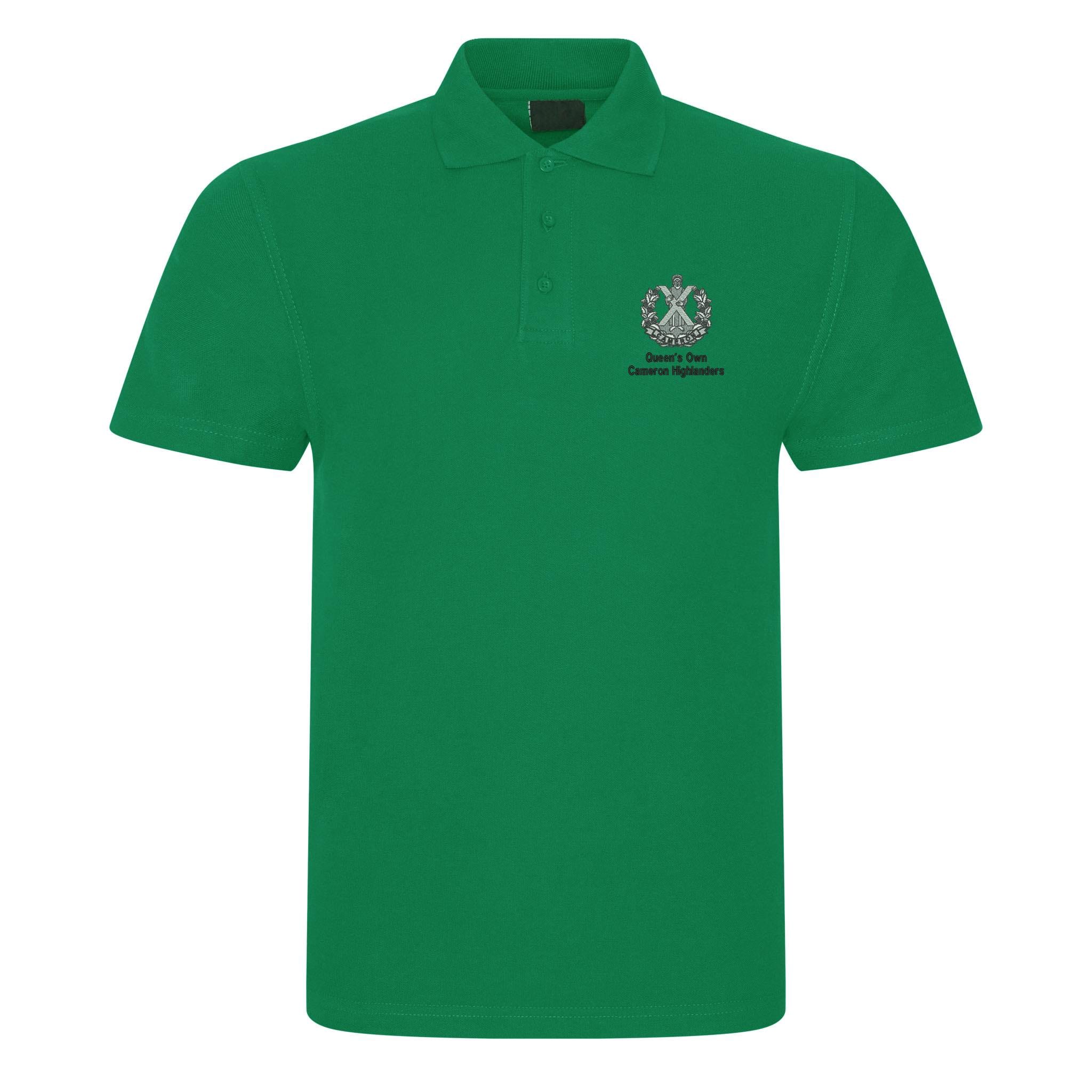 Queens Own Cameron Highlanders Polo Shirt - Image 8