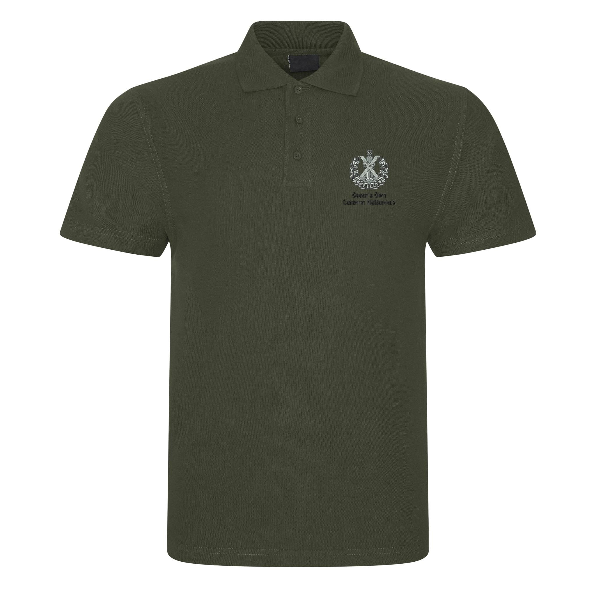 Queens Own Cameron Highlanders Polo Shirt - Image 9