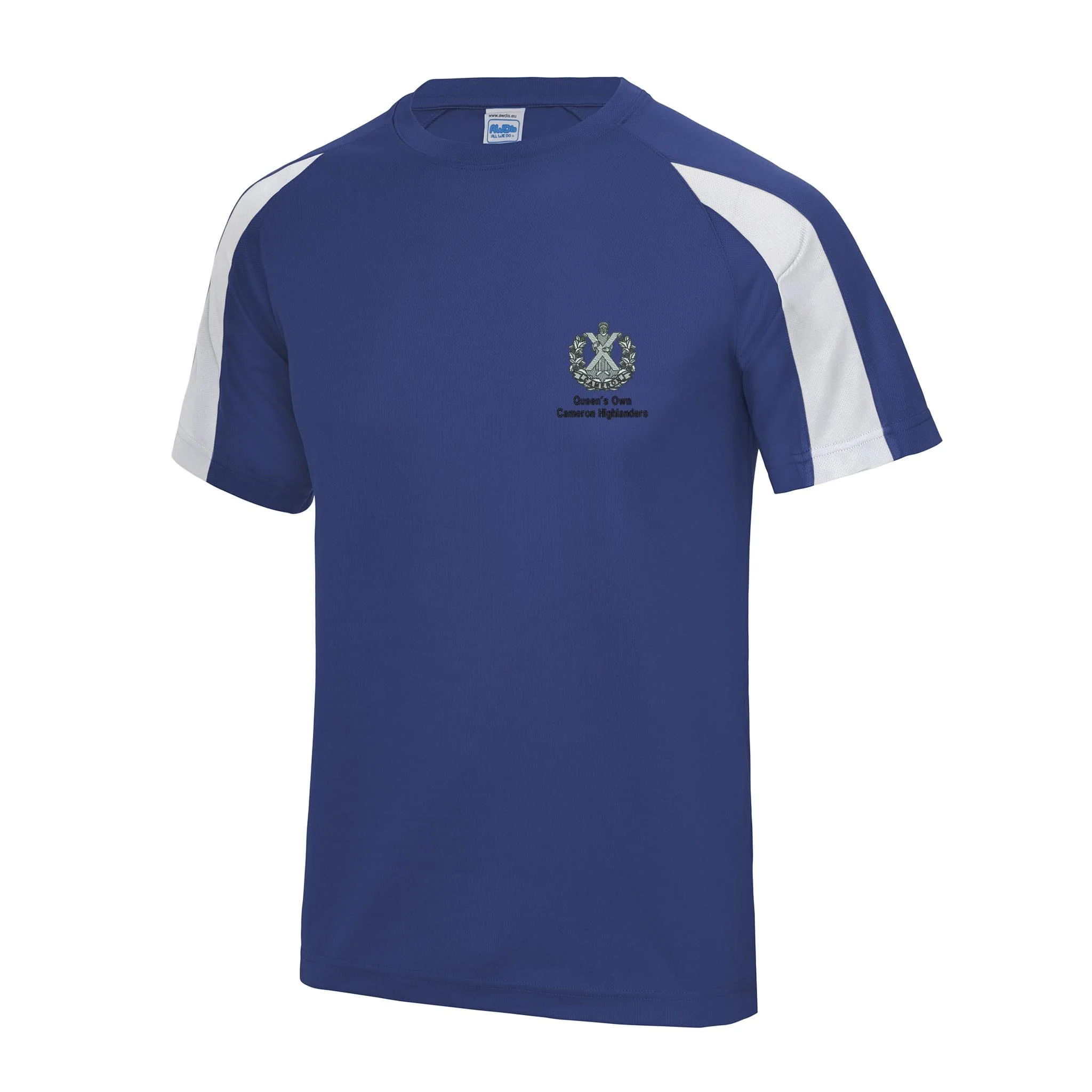 Queens Own Cameron Highlanders Contrast Polyester T-Shirt