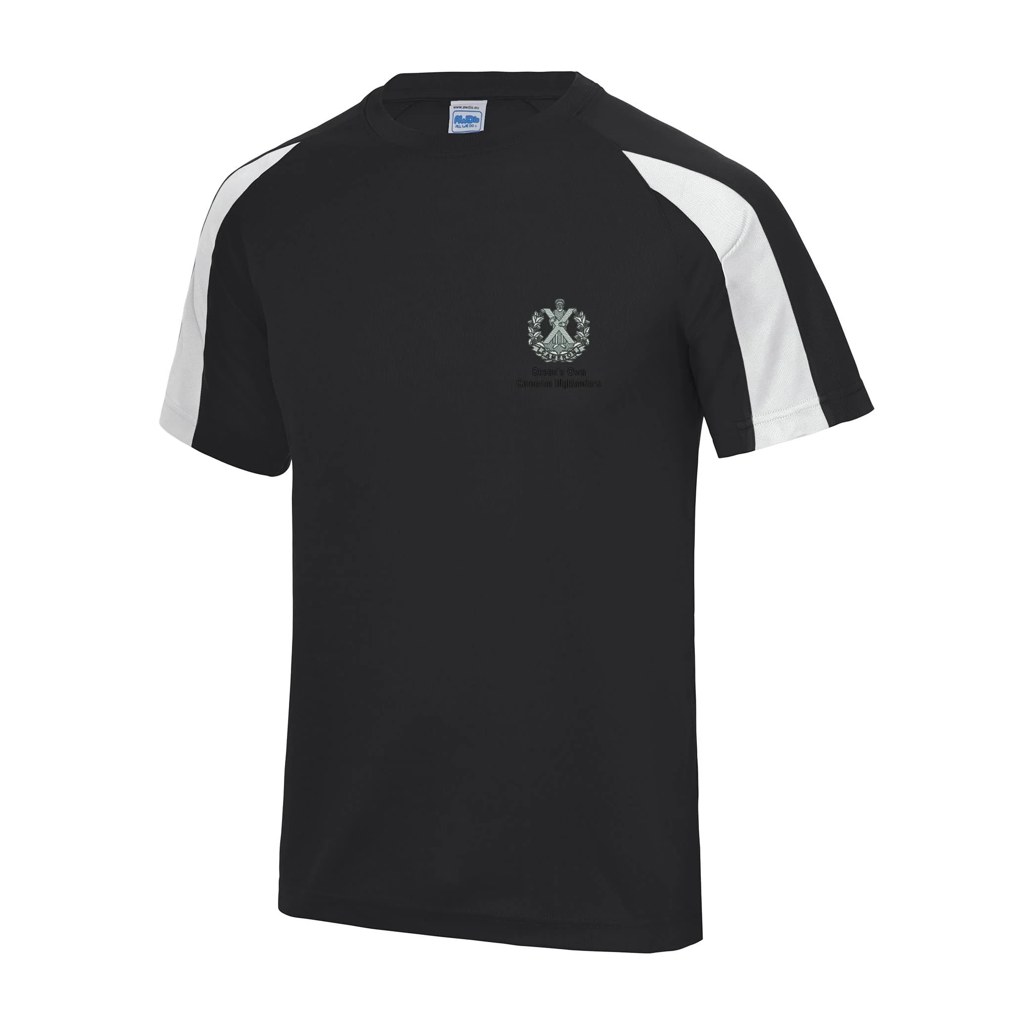 Queens Own Cameron Highlanders Contrast Polyester T-Shirt - Image 2