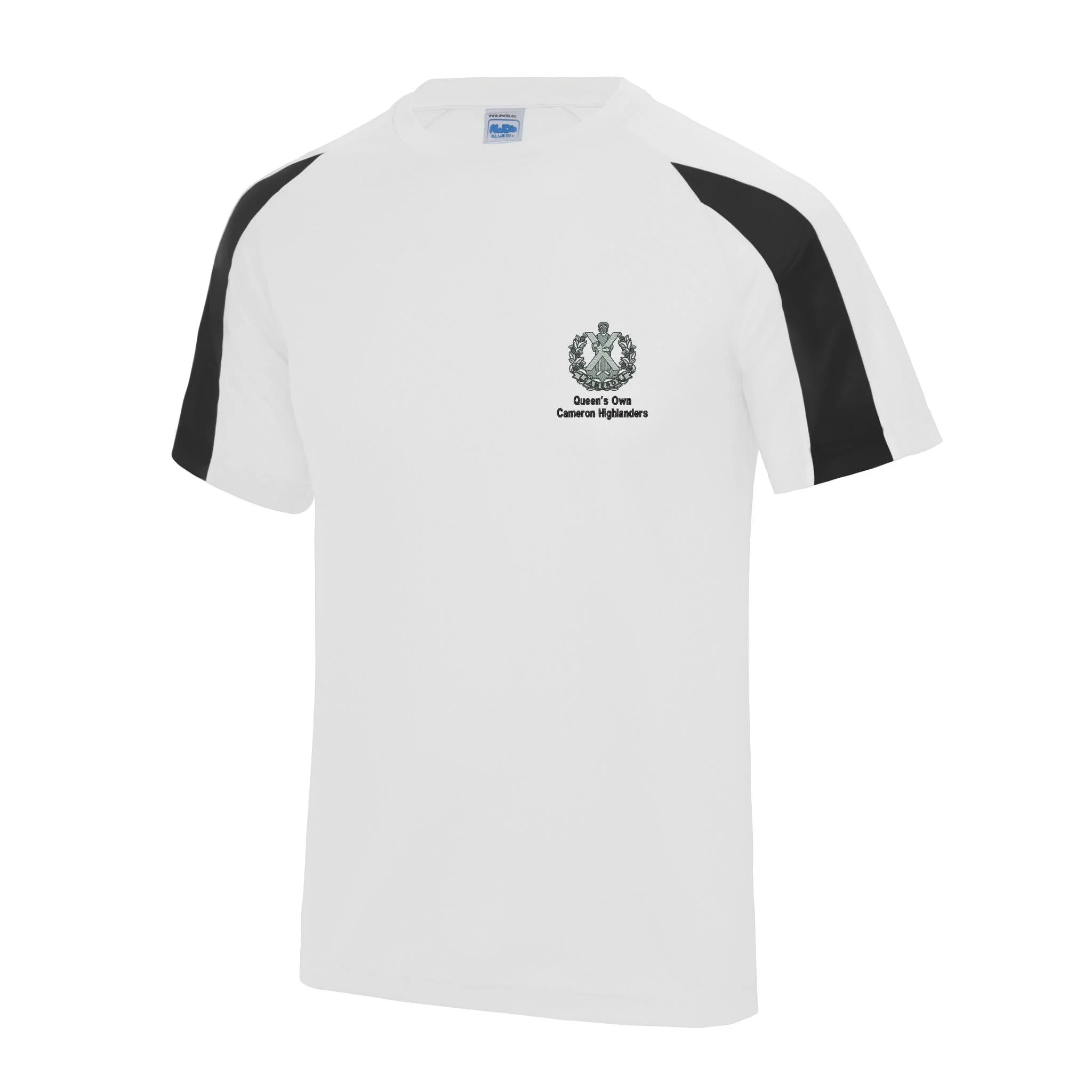 Queens Own Cameron Highlanders Contrast Polyester T-Shirt - Image 5