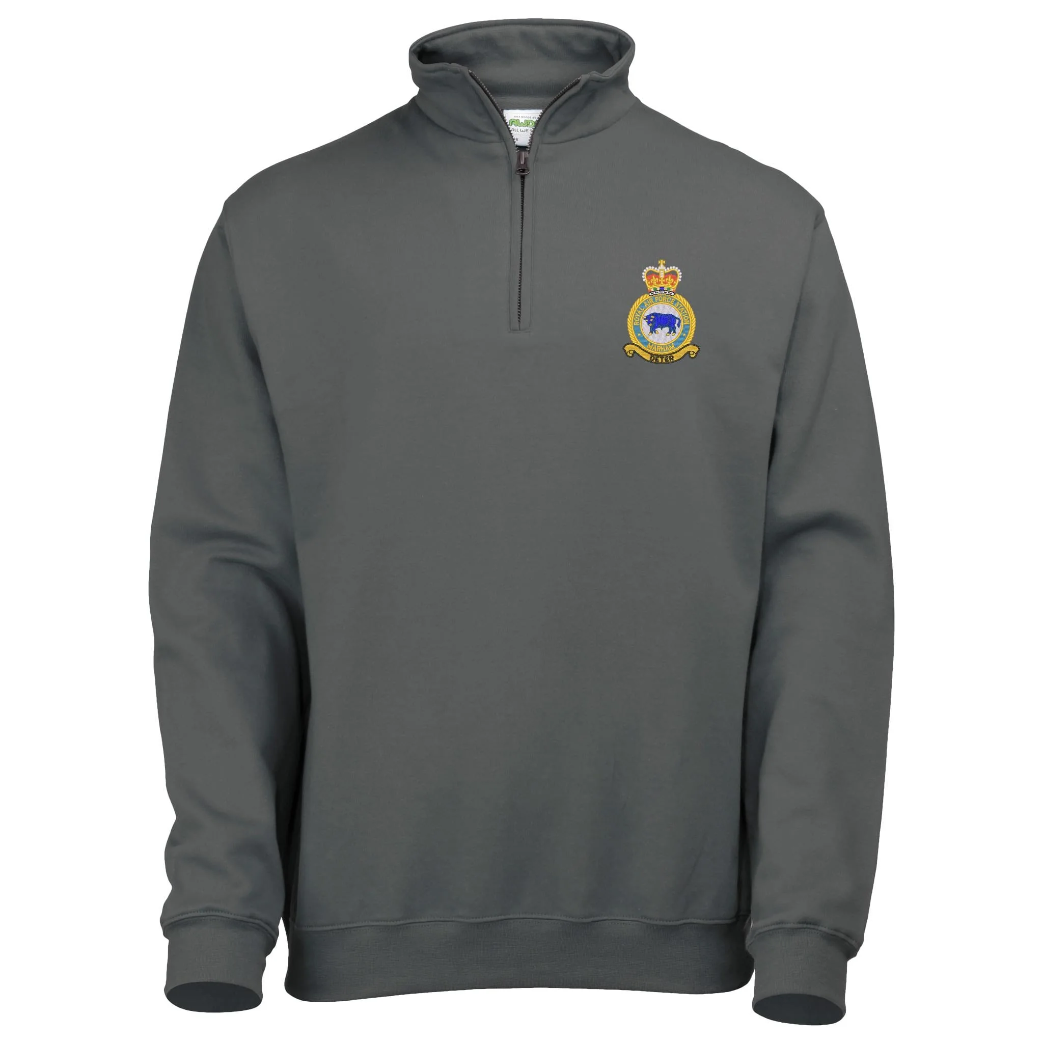 RAF Marham 1/4 Zip Sweatshirt - Image 3