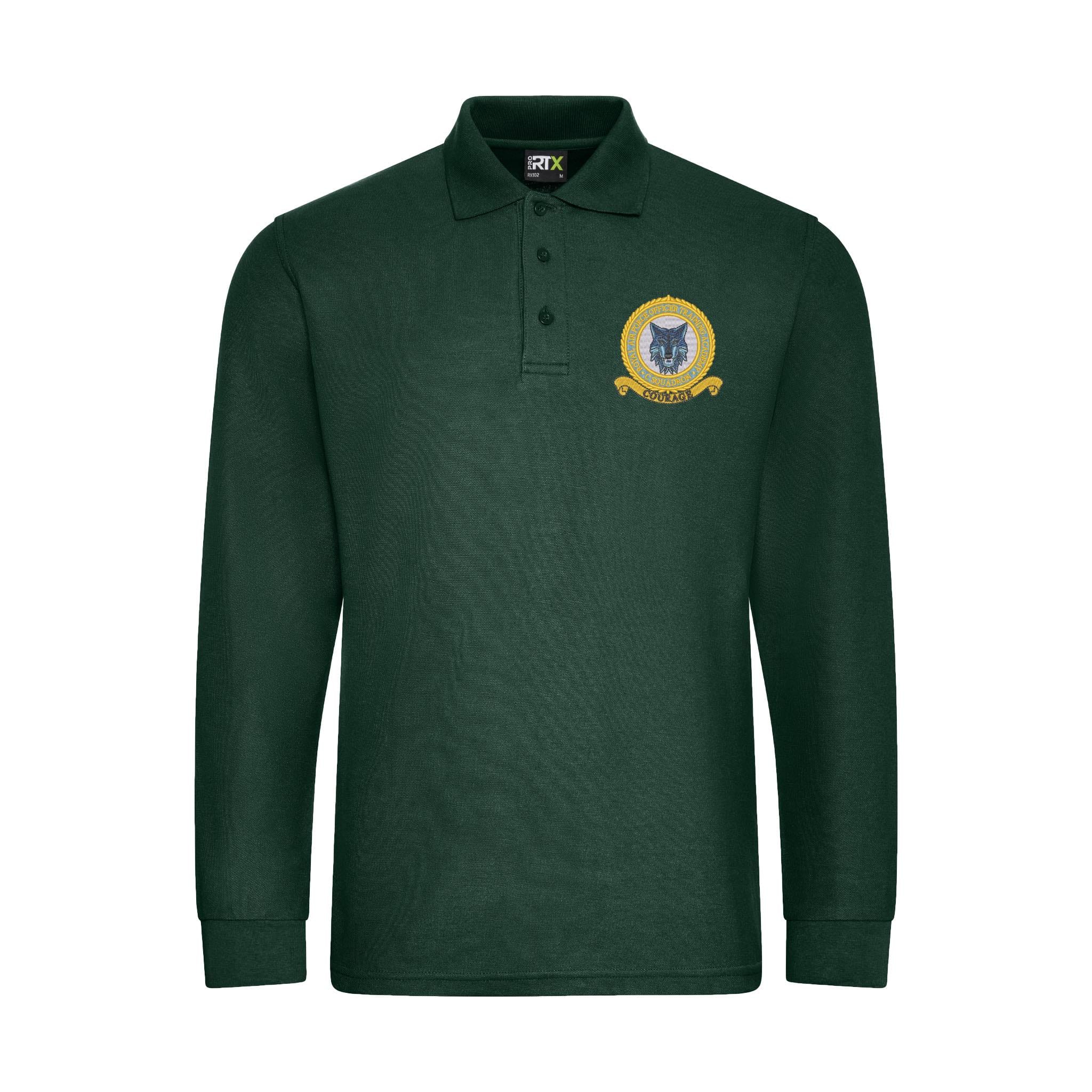 RAF Officer Training Academy C Squadron Long Sleeve Polo Shirt - Image 2