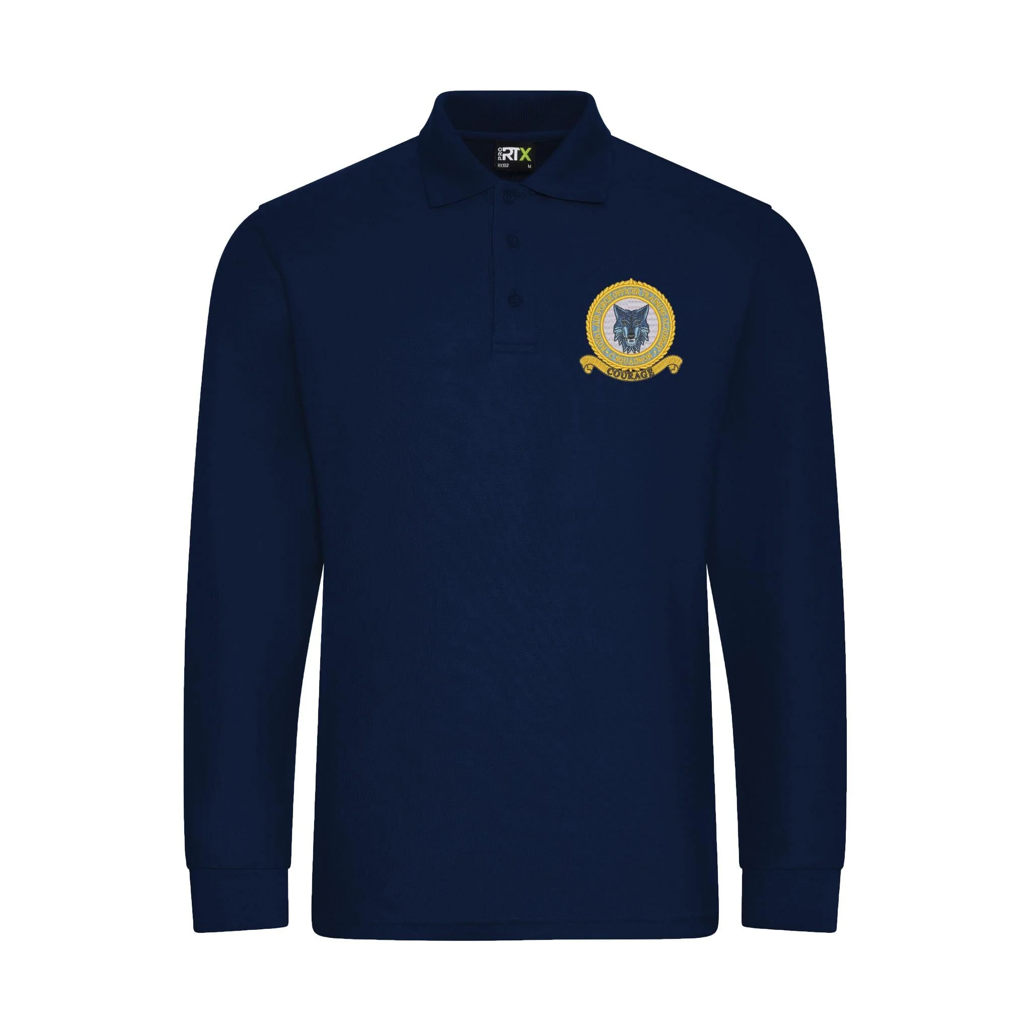 RAF Officer Training Academy C Squadron Long Sleeve Polo Shirt - Image 4