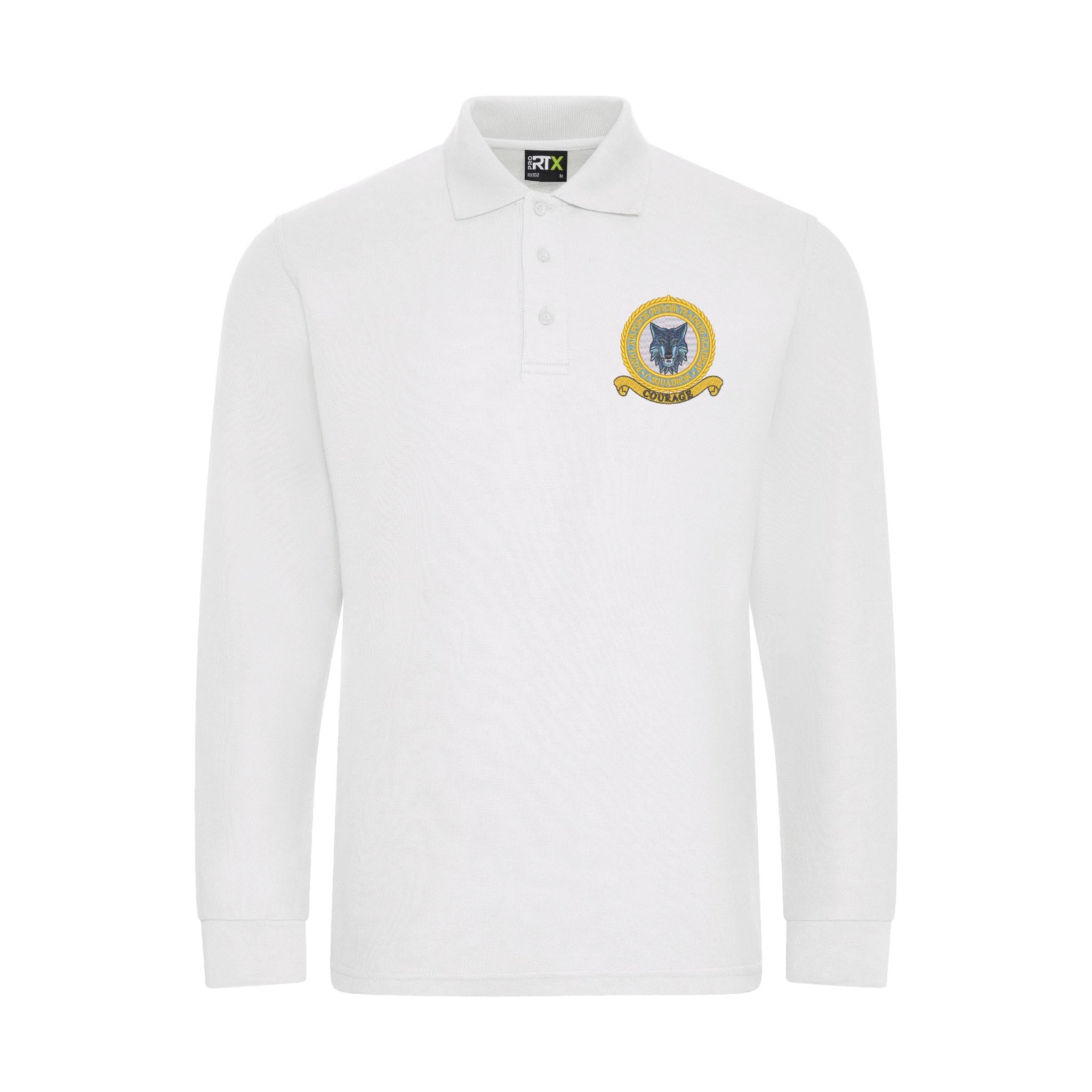 RAF Officer Training Academy C Squadron Long Sleeve Polo Shirt - Image 7