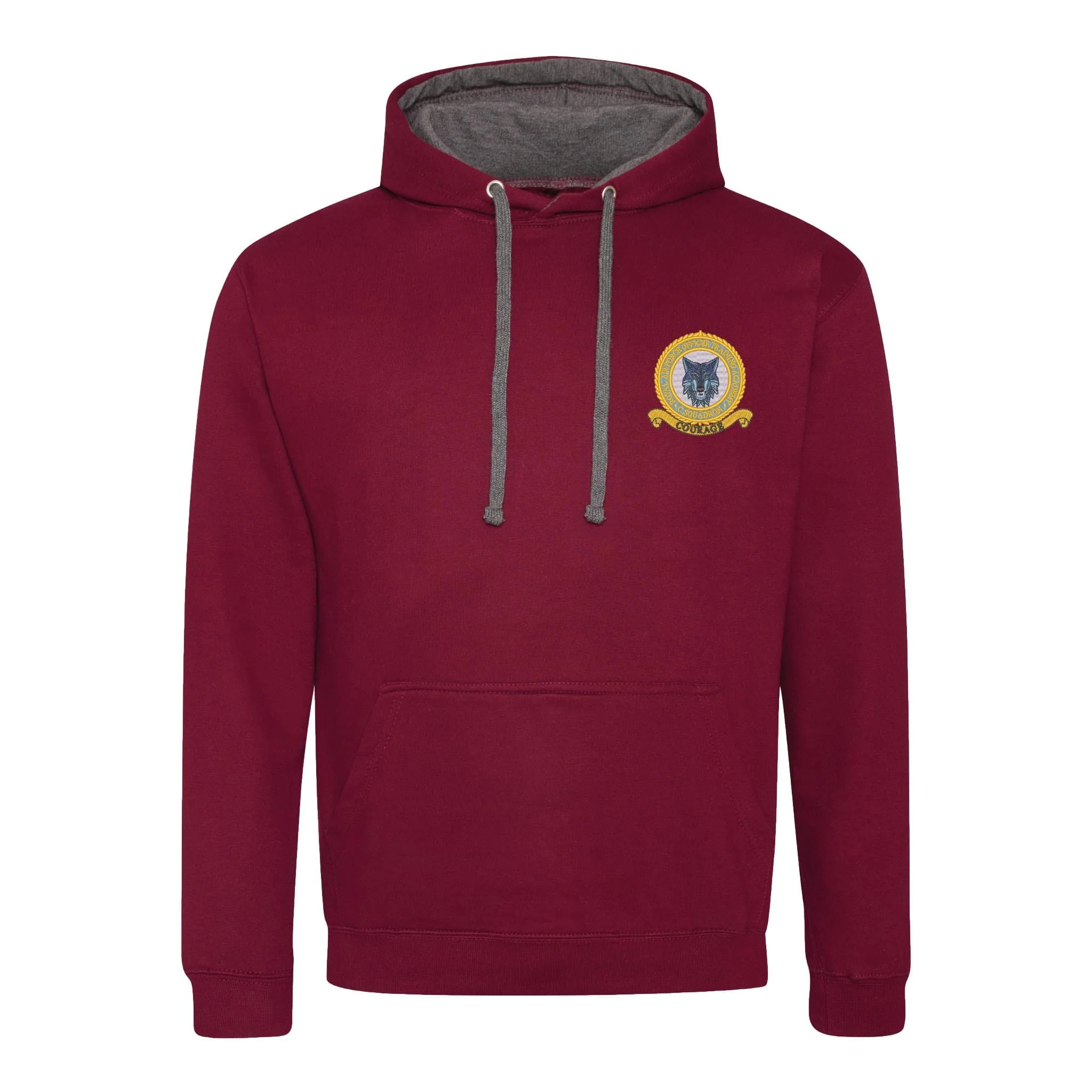 RAF Officer Training Academy C Squadron Varsity Contrast Hoodie - Image 10
