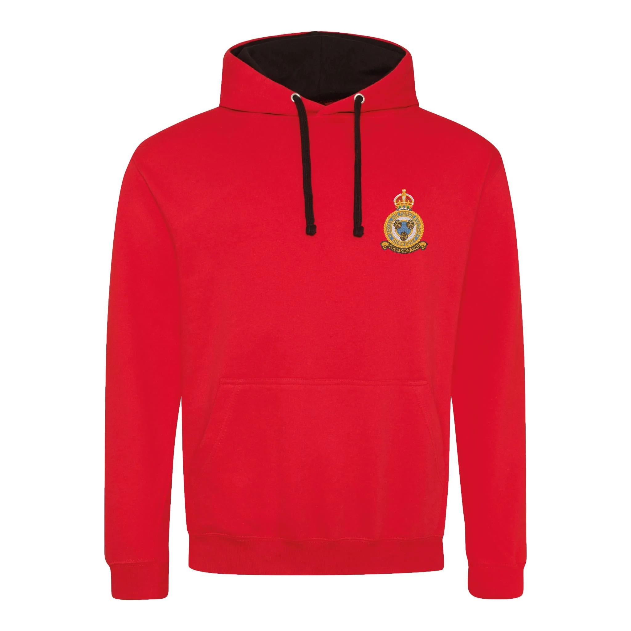 RAF Shawbury Varsity Contrast Hoodie - Image 10