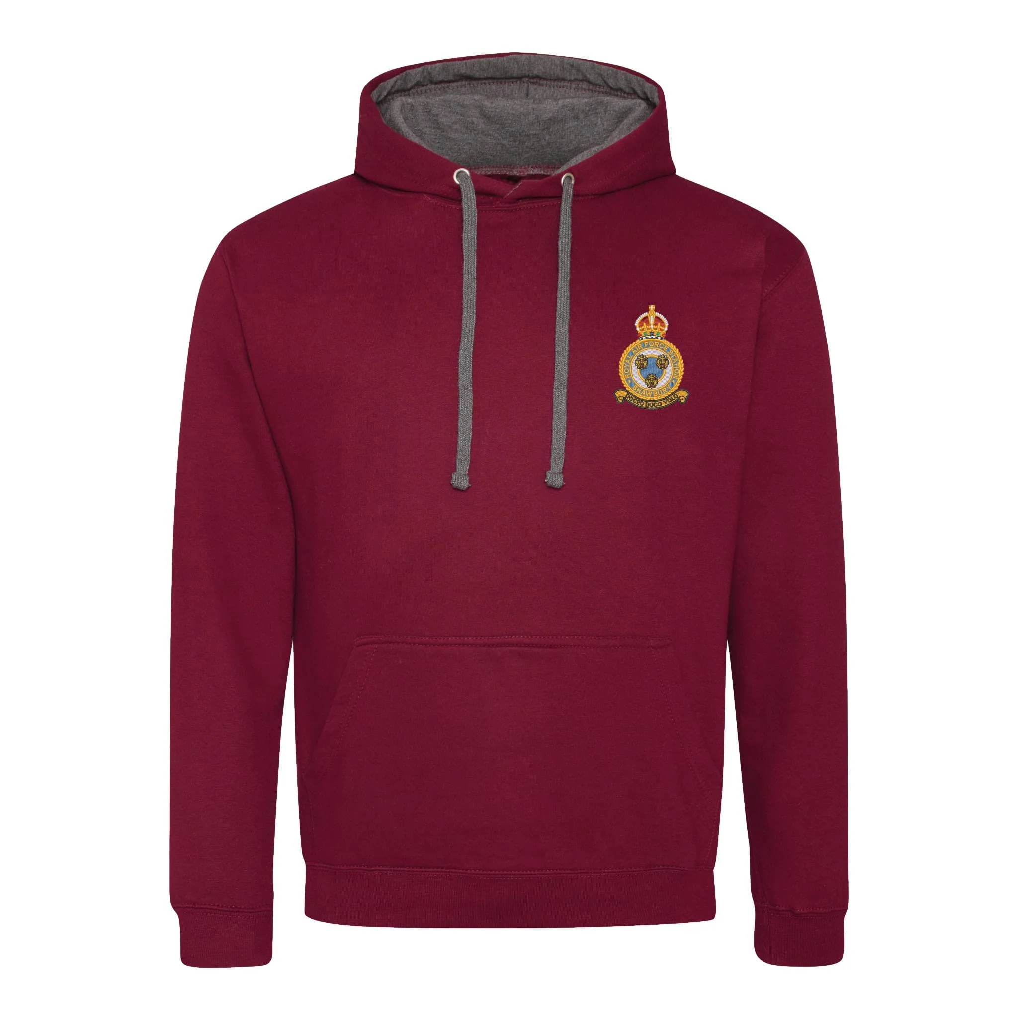 RAF Shawbury Varsity Contrast Hoodie - Image 9