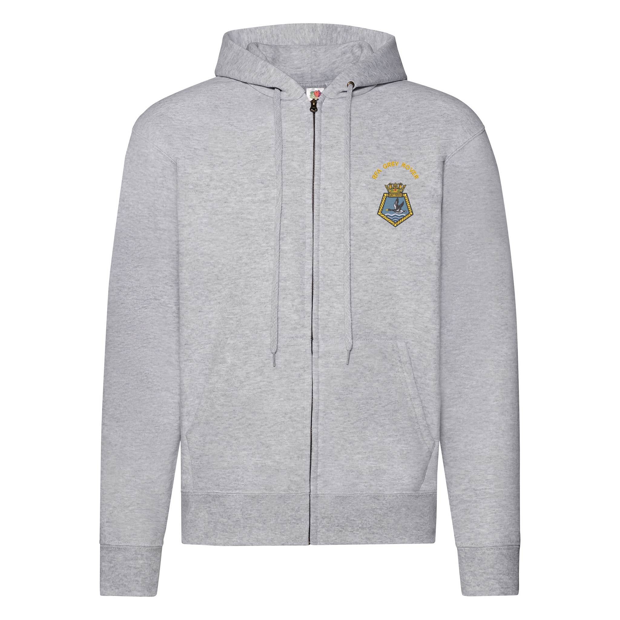 RFA Grey Rover Zipped Hoodie - Image 2