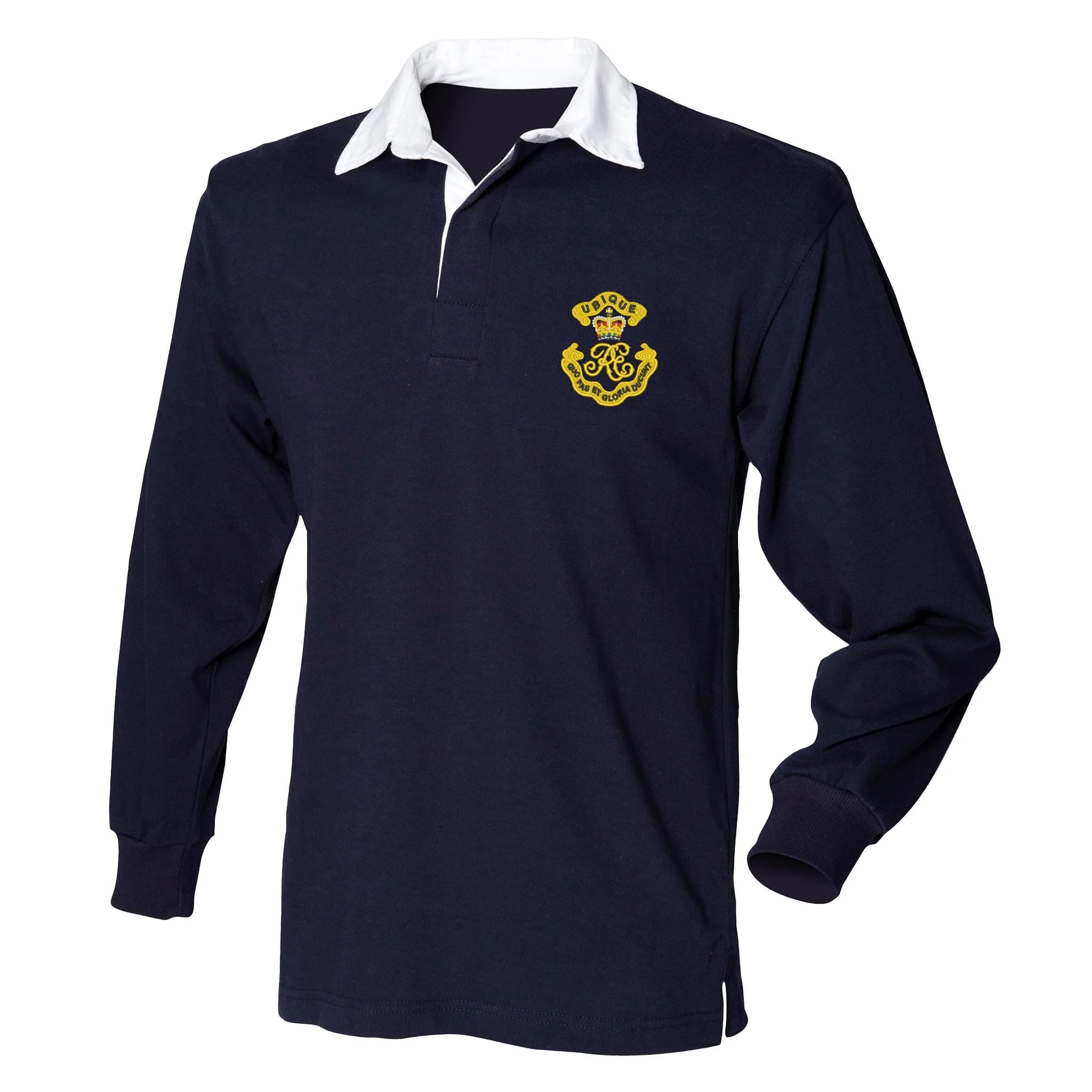 Royal Engineers Cypher Front Row Long Sleeve Rugby Shirt - Image 2