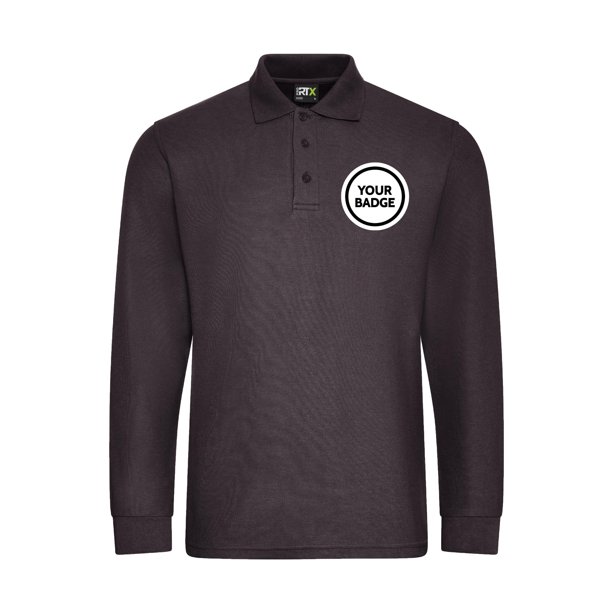Royal Engineers Long Sleeve Polo Shirt - Image 4
