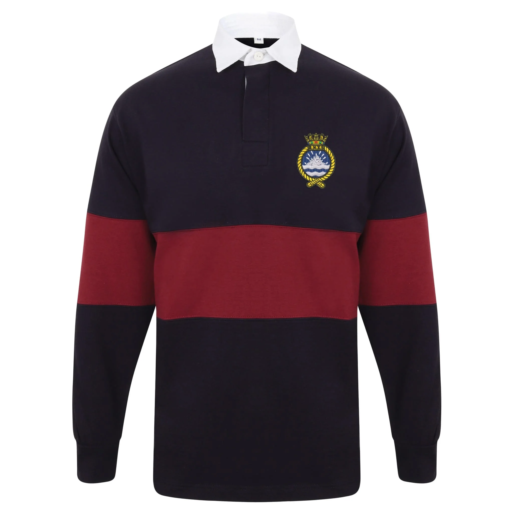 Royal Naval Auxiliary Service (RNXS) Front Row Long Sleeve Panelled Rugby Shirt - Image 2