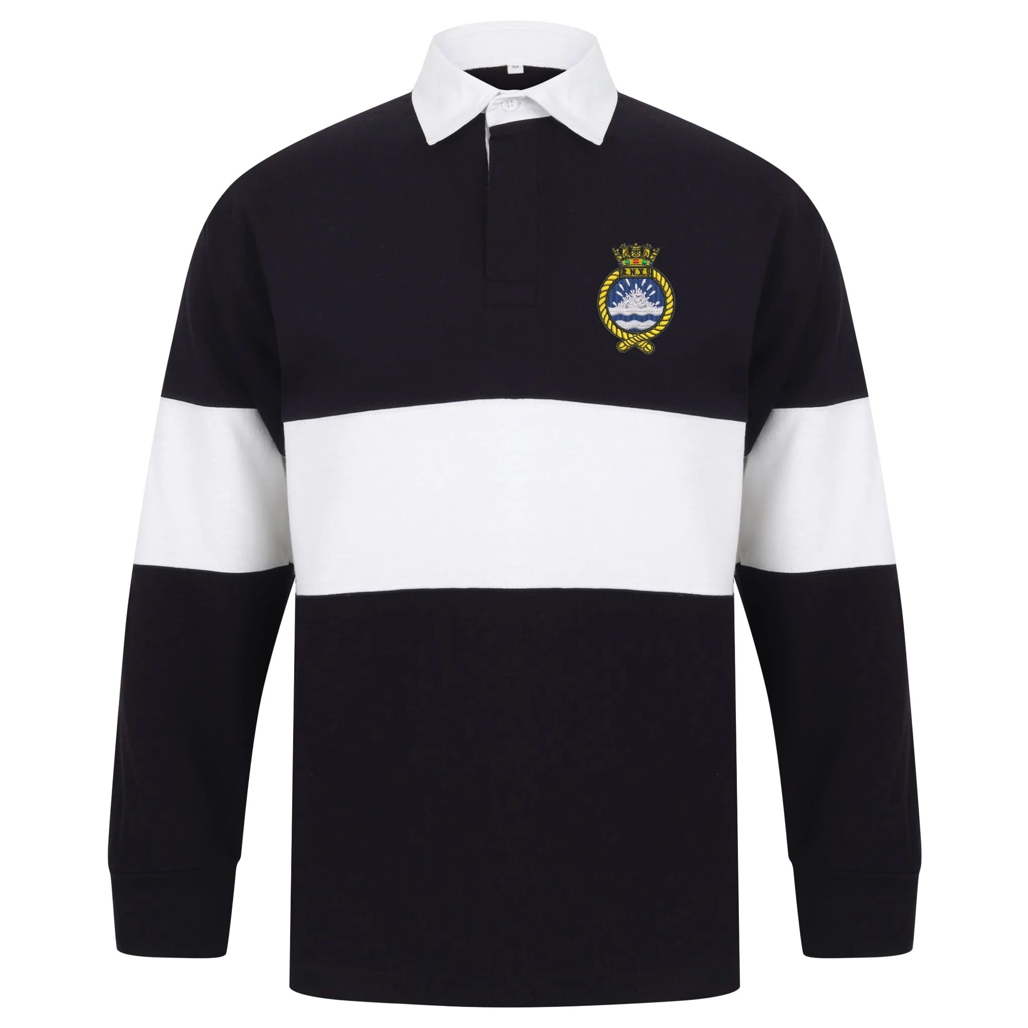 Royal Naval Auxiliary Service (RNXS) Front Row Long Sleeve Panelled Rugby Shirt - Image 3