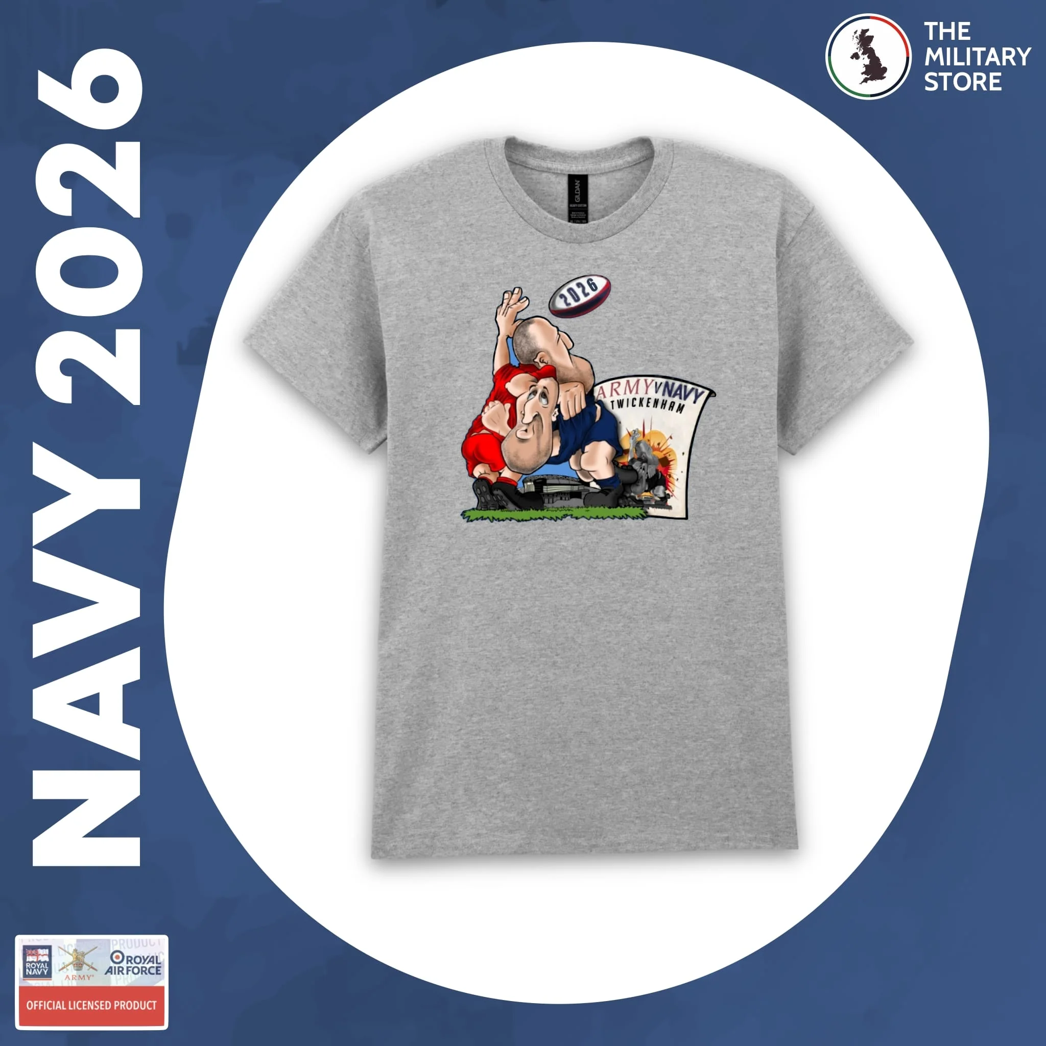 Royal Navy - Army v Navy 2026 Rugby Players Cotton T-Shirt - Image 11