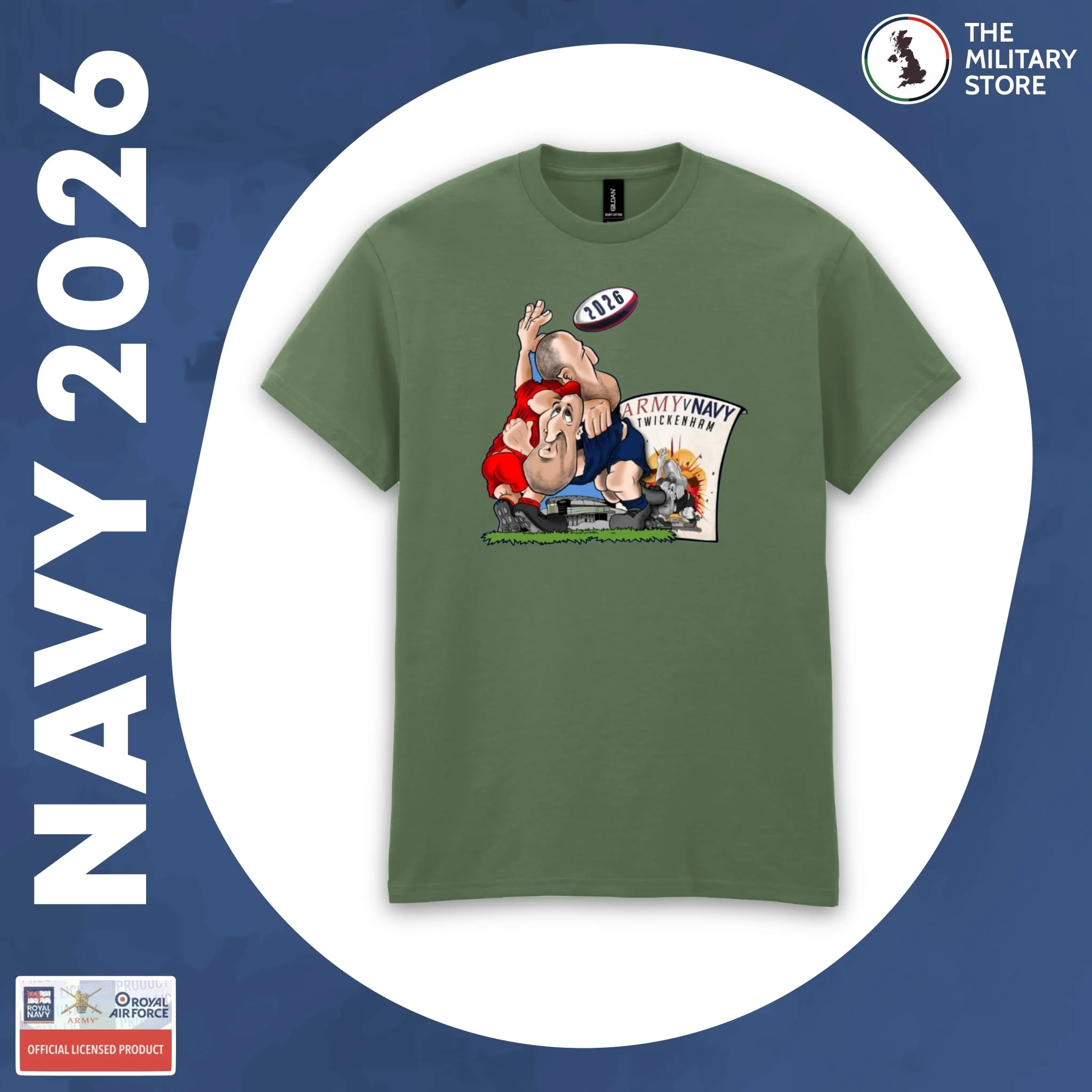Royal Navy - Army v Navy 2026 Rugby Players Cotton T-Shirt - Image 6