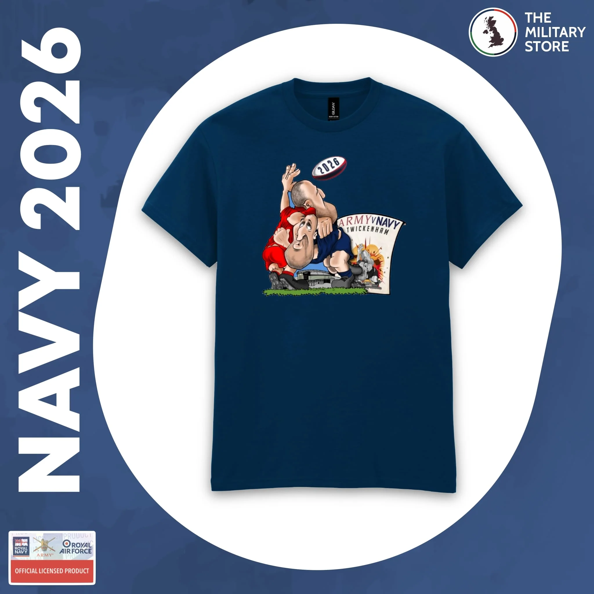 Royal Navy - Army v Navy 2026 Rugby Players Cotton T-Shirt - Image 7