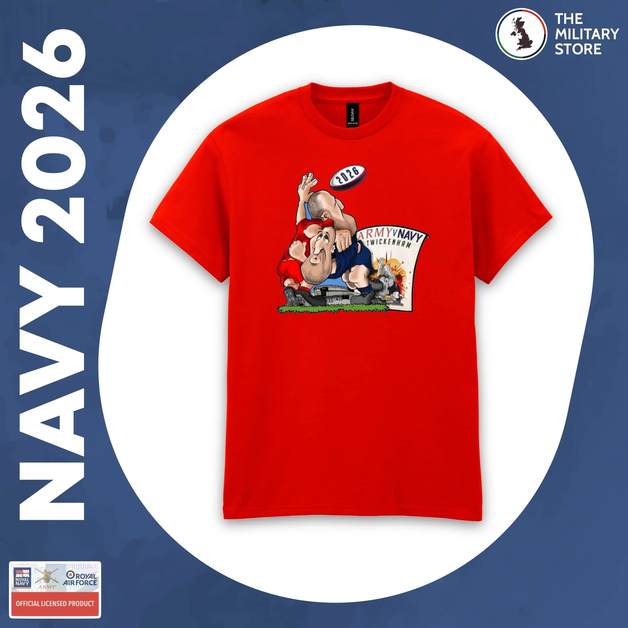 Royal Navy - Army v Navy 2026 Rugby Players Cotton T-Shirt - Image 8