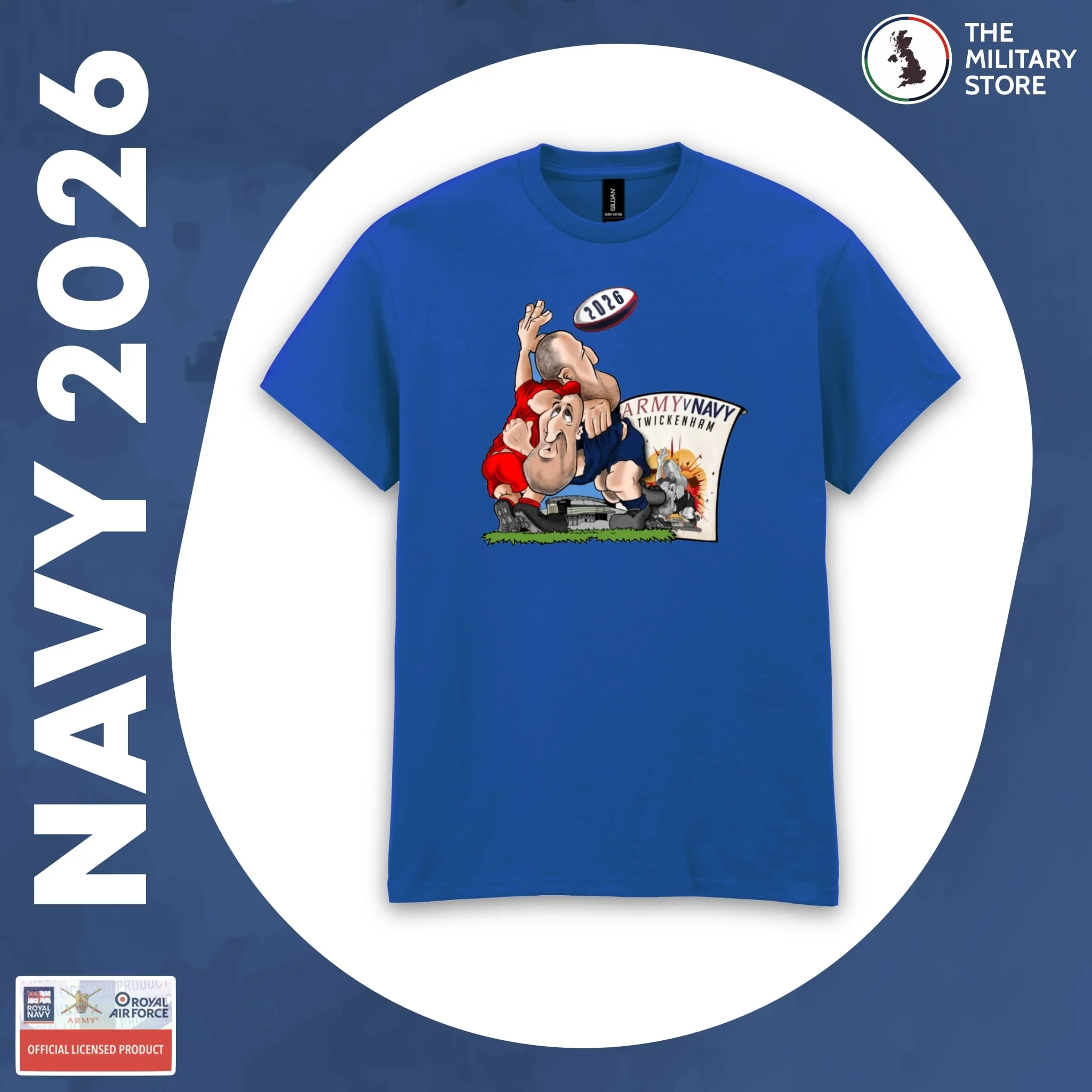 Royal Navy - Army v Navy 2026 Rugby Players Cotton T-Shirt - Image 9