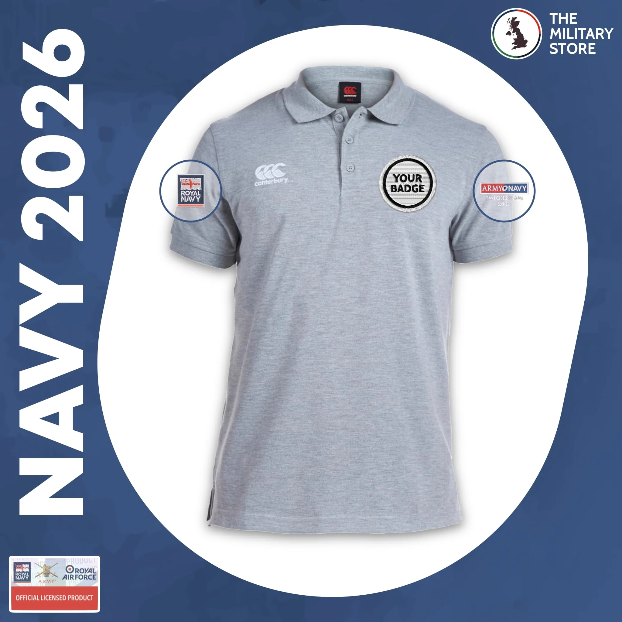 Royal Navy - Canterbury Rugby Polo - Army v Navy 2026 - Image 6