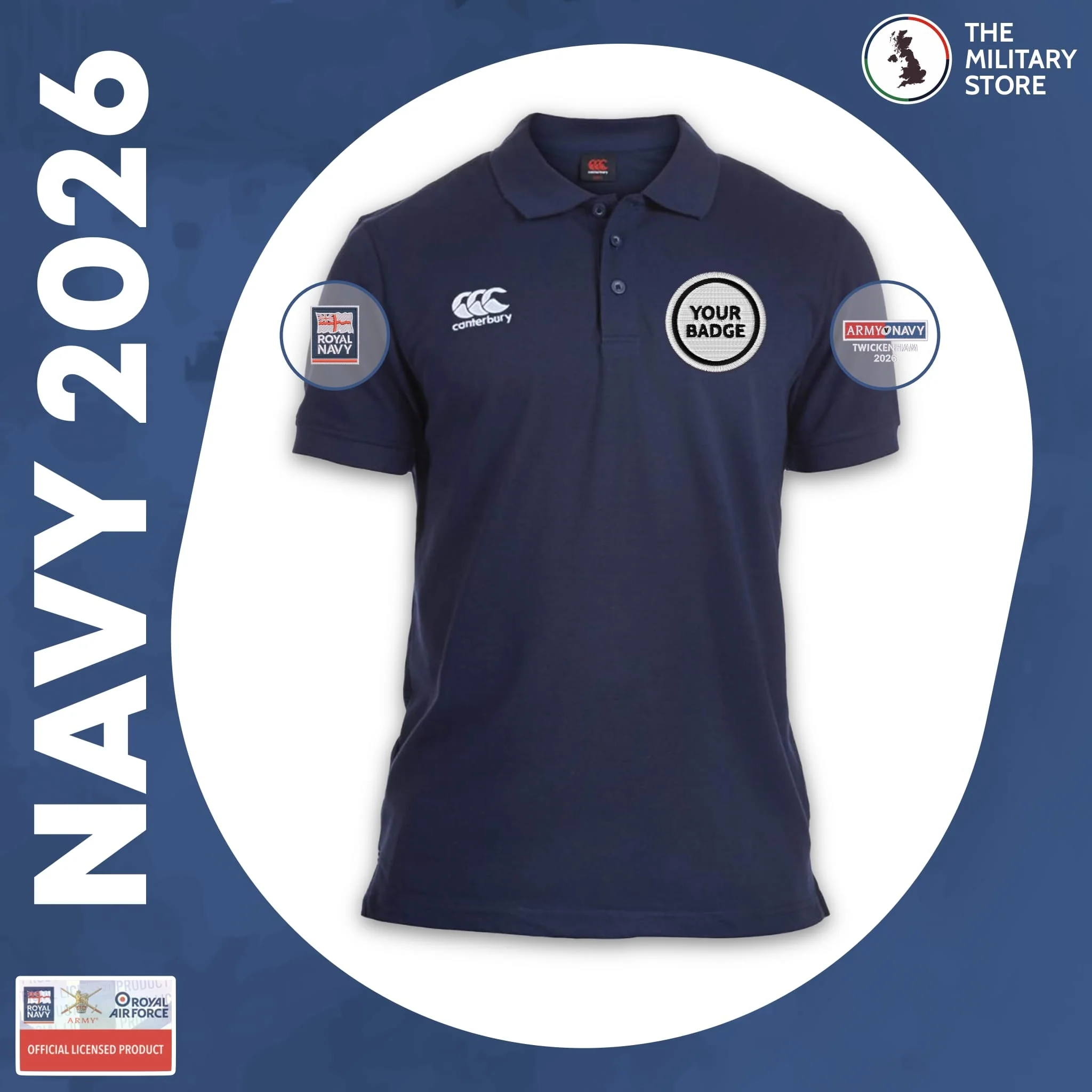 Royal Navy - Canterbury Rugby Polo - Army v Navy 2026 - Image 7