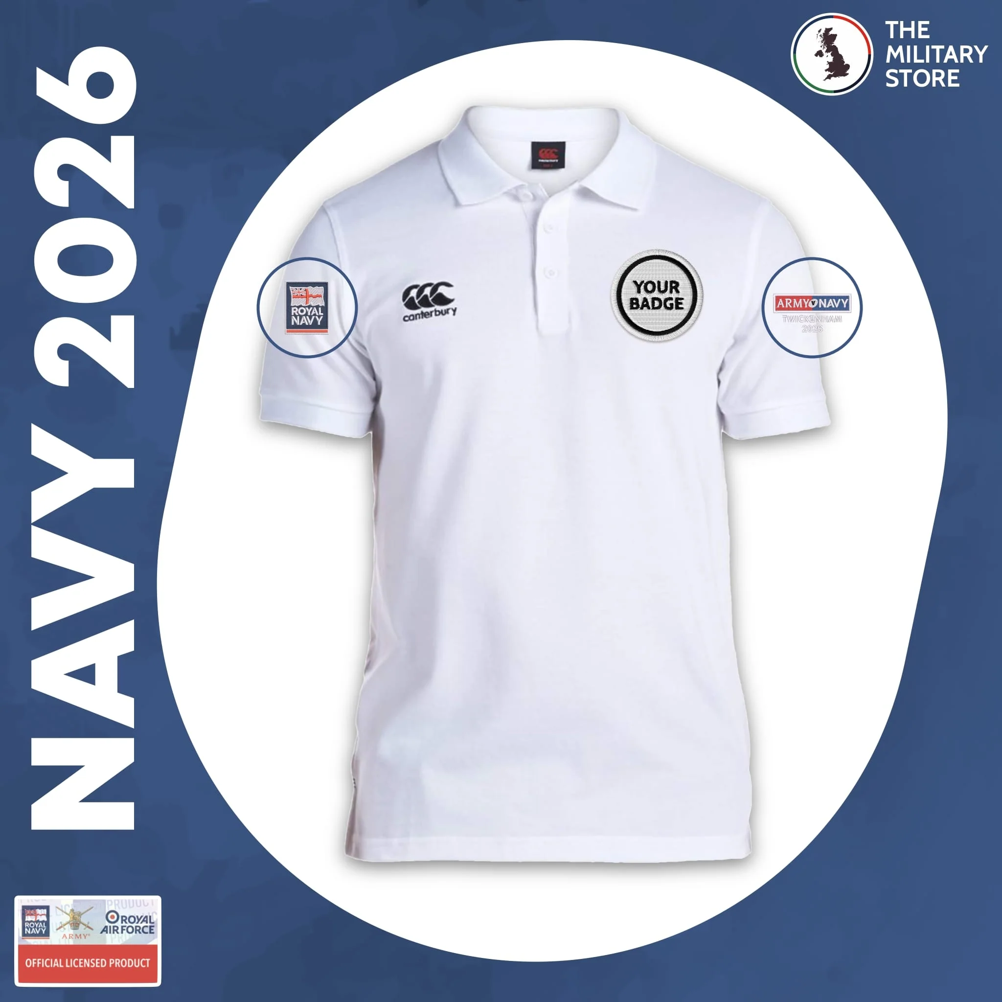 Royal Navy - Canterbury Rugby Polo - Army v Navy 2026 - Image 9