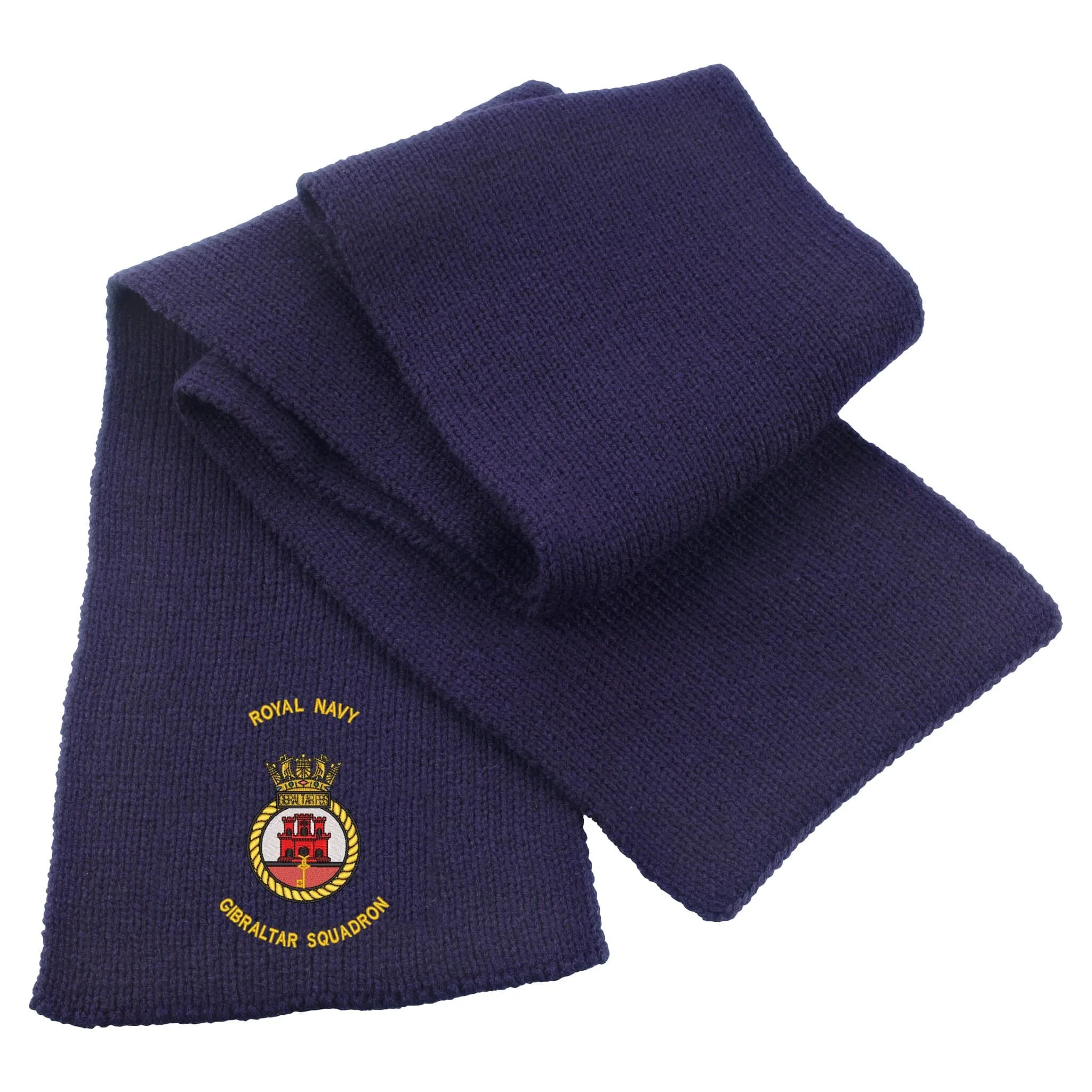 Royal Navy Gibraltar Squadron Heavy Knit Scarf - Image 3