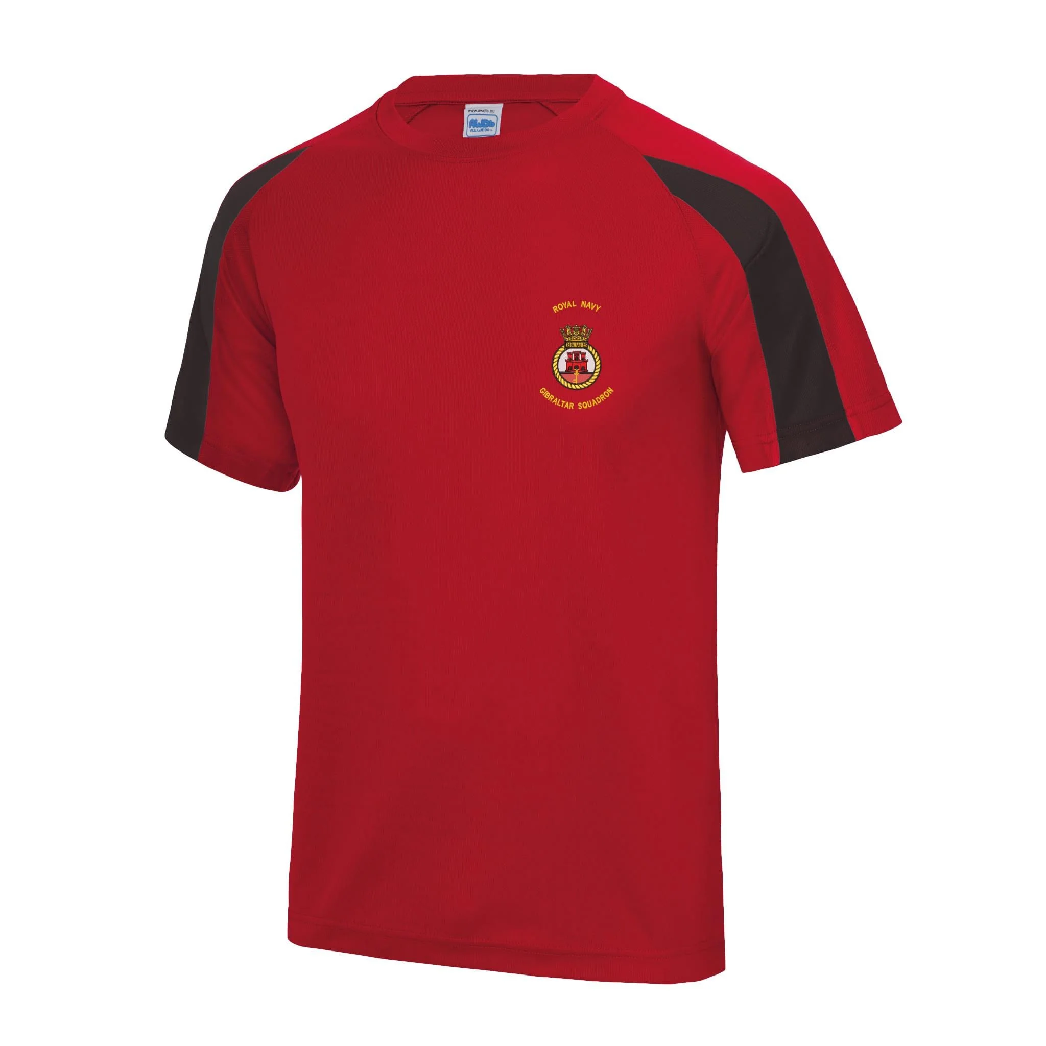 Royal Navy Gibraltar Squadron Contrast Polyester T-Shirt - Image 7