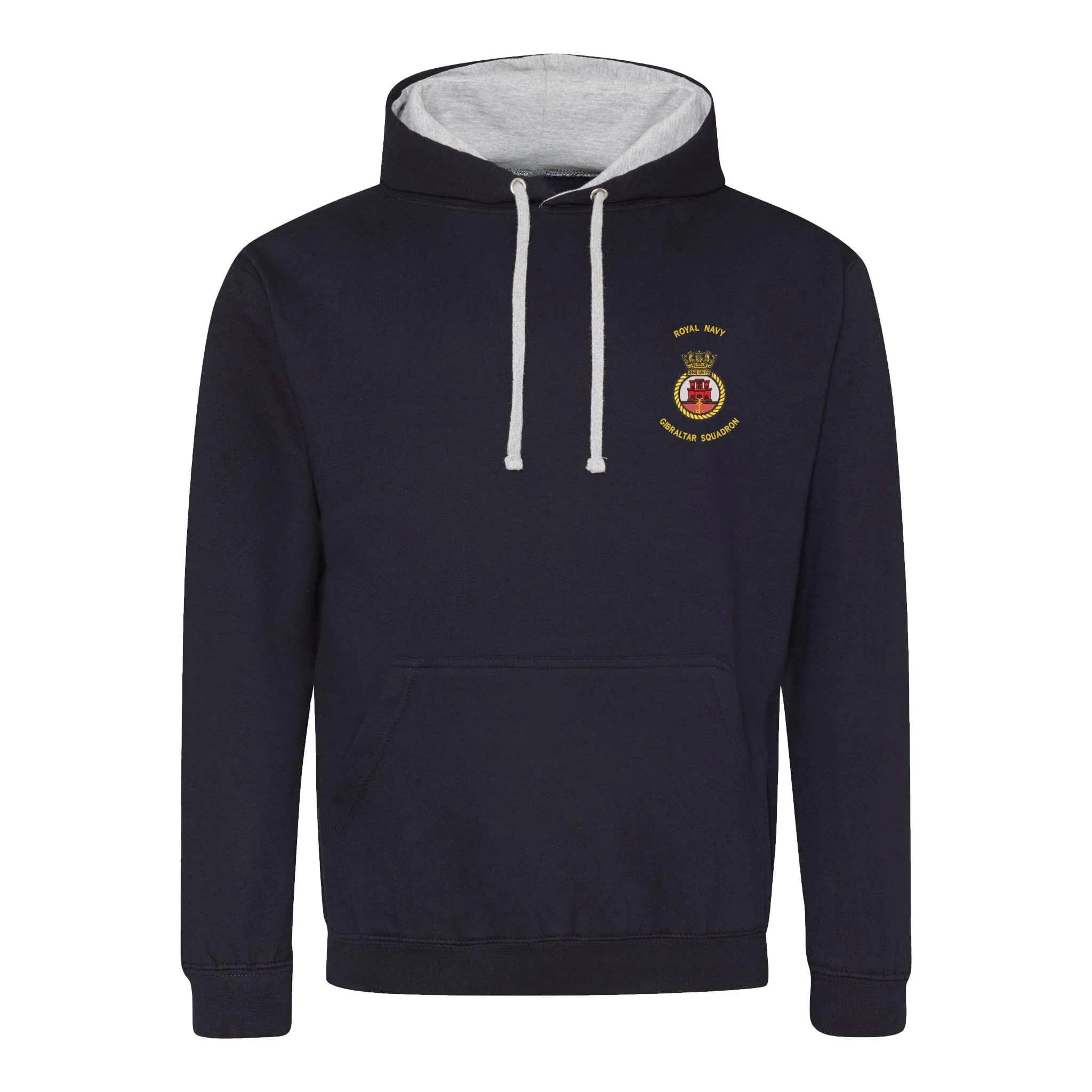 Royal Navy Gibraltar Squadron Varsity Contrast Hoodie - Image 3
