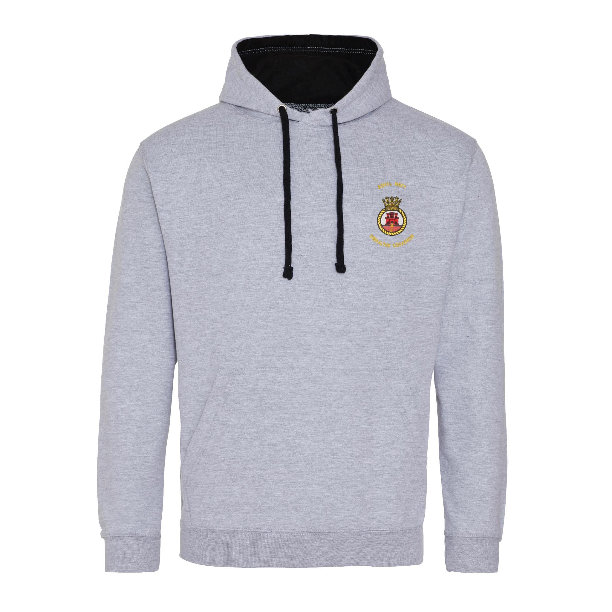 Royal Navy Gibraltar Squadron Varsity Contrast Hoodie - Image 6