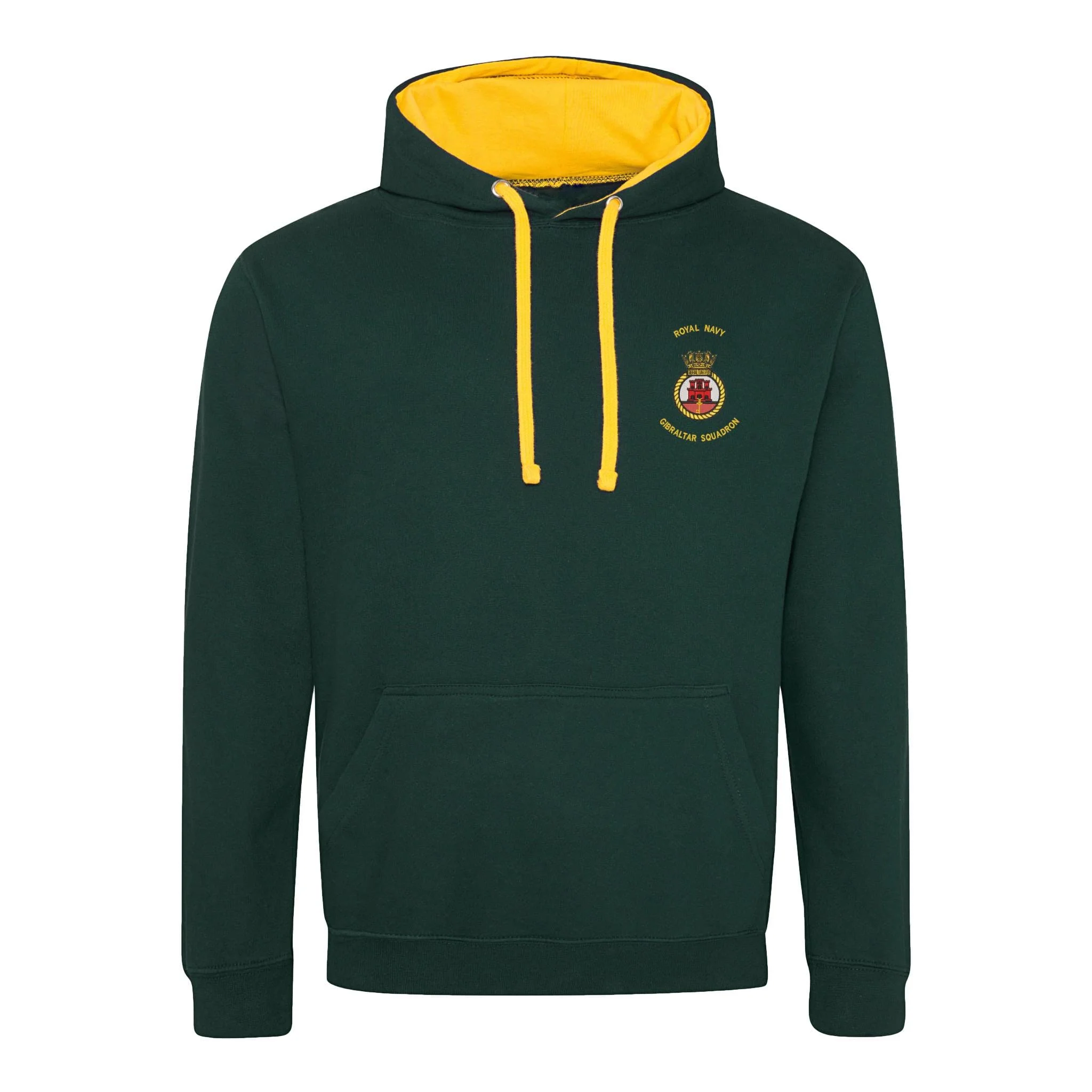 Royal Navy Gibraltar Squadron Varsity Contrast Hoodie - Image 7