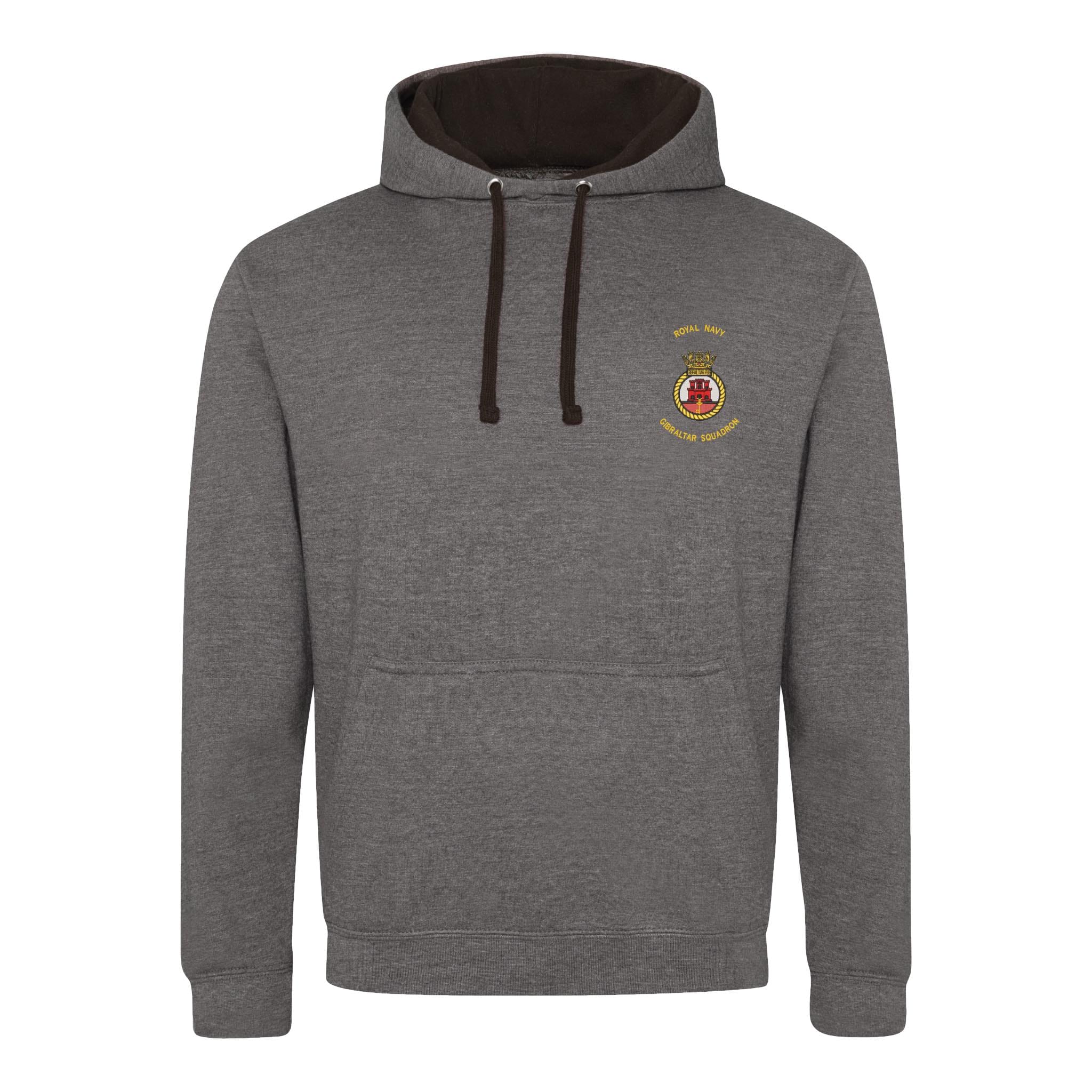 Royal Navy Gibraltar Squadron Varsity Contrast Hoodie - Image 8