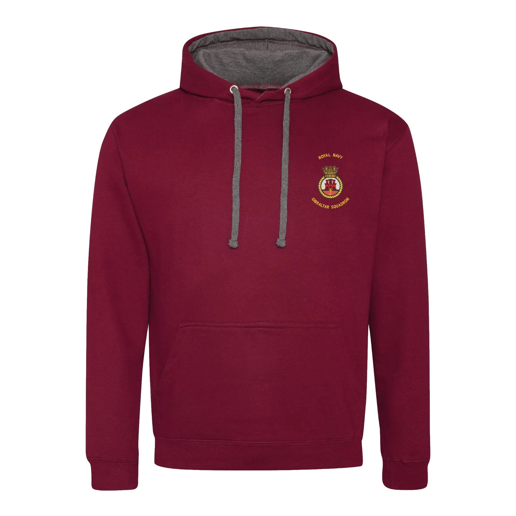 Royal Navy Gibraltar Squadron Varsity Contrast Hoodie - Image 9