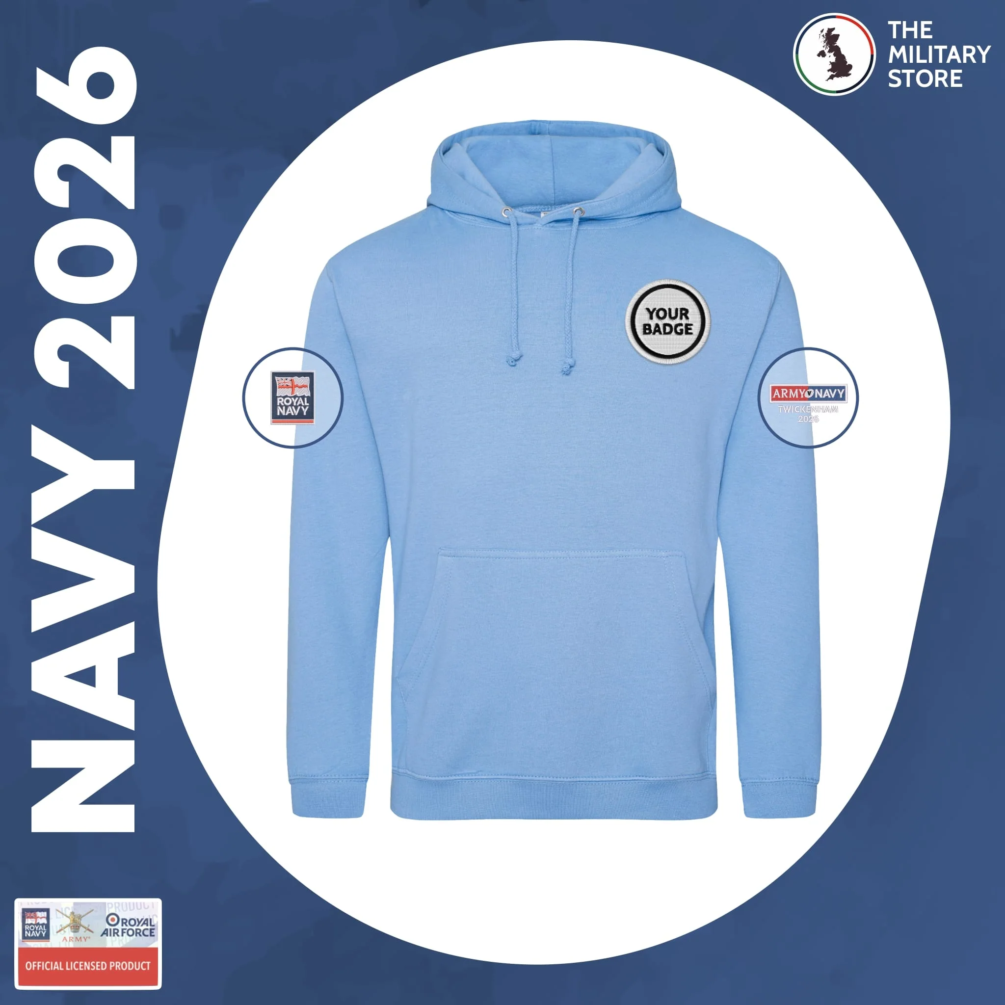Royal Navy - Hoodie - Army v Navy 2026 - Image 8