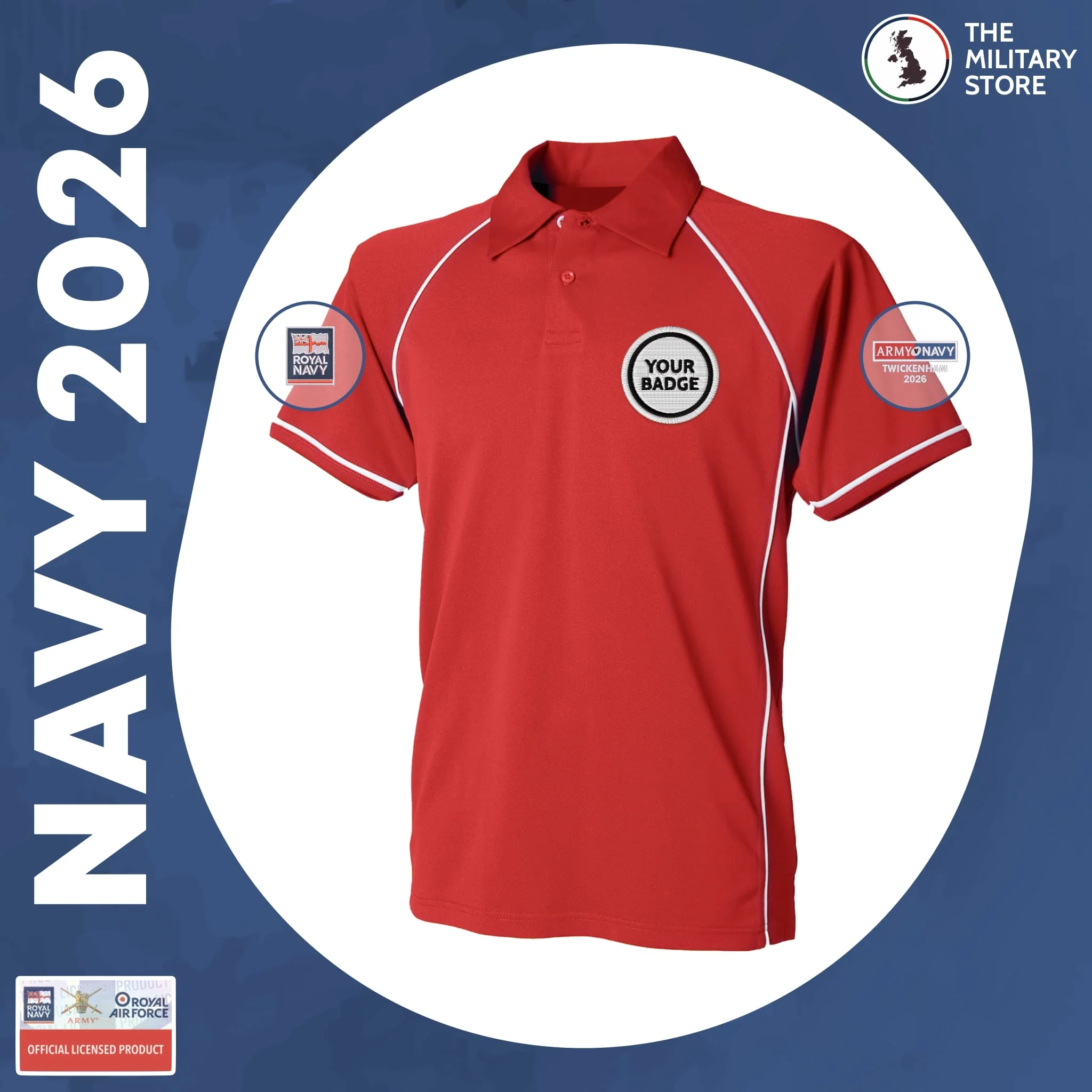 Royal Navy - Performance Polo Shirt - Army v Navy 2026 - Image 9