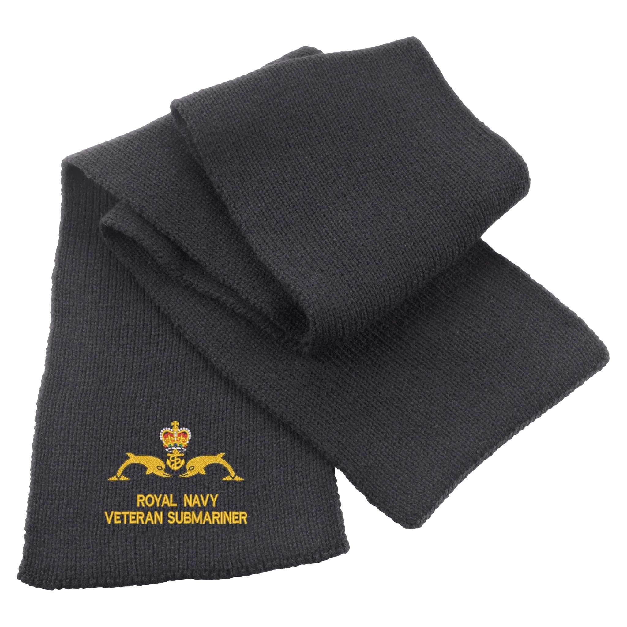 Royal Navy Veteran Submariner Heavy Knit Scarf - Image 2