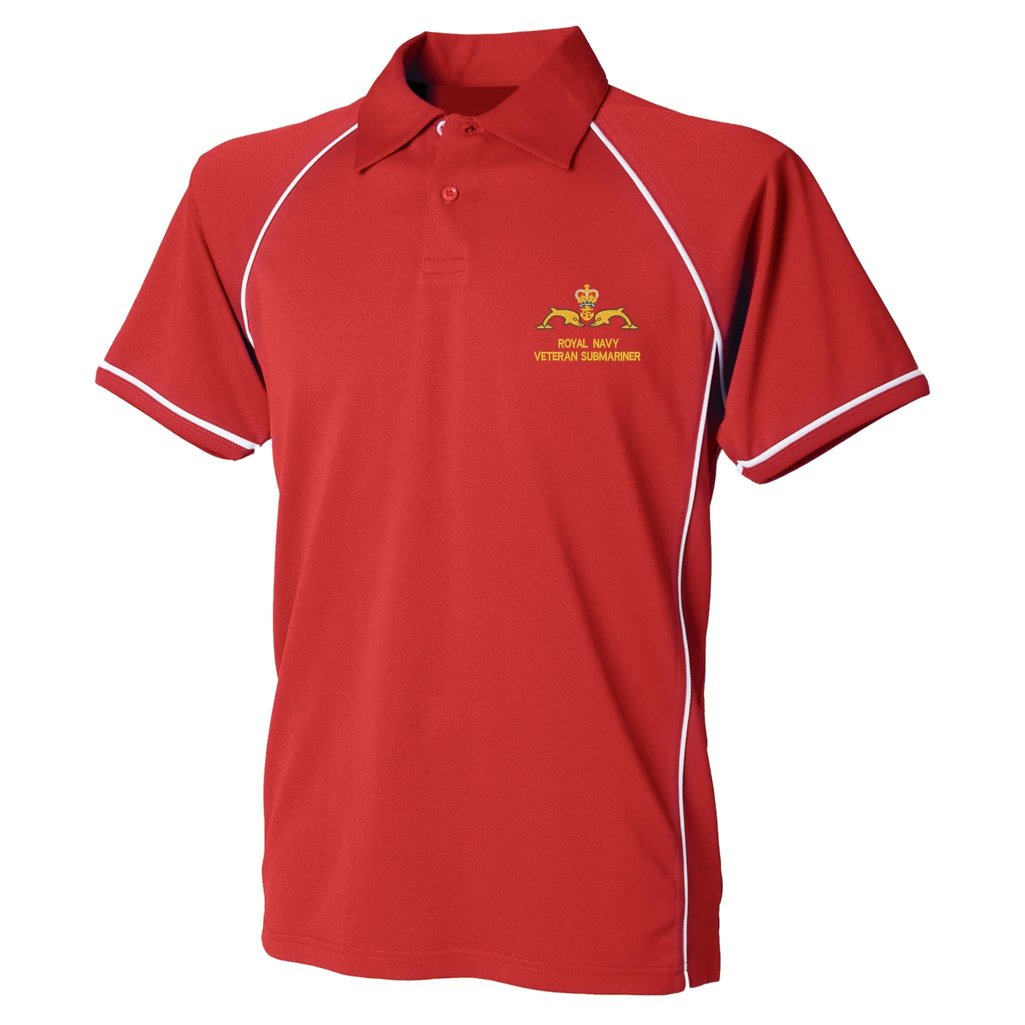 Royal Navy Veteran Submariner Performance Polo - Image 7