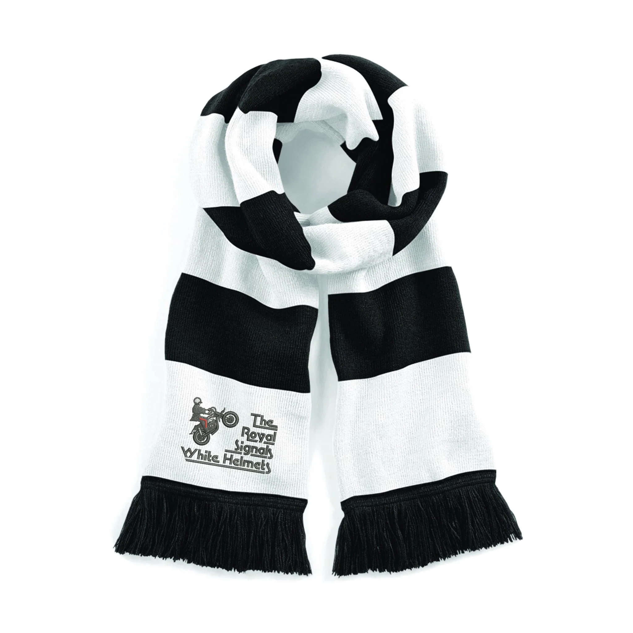 White Helmets Display Team - Royal Signals Stadium Scarf - Image 4