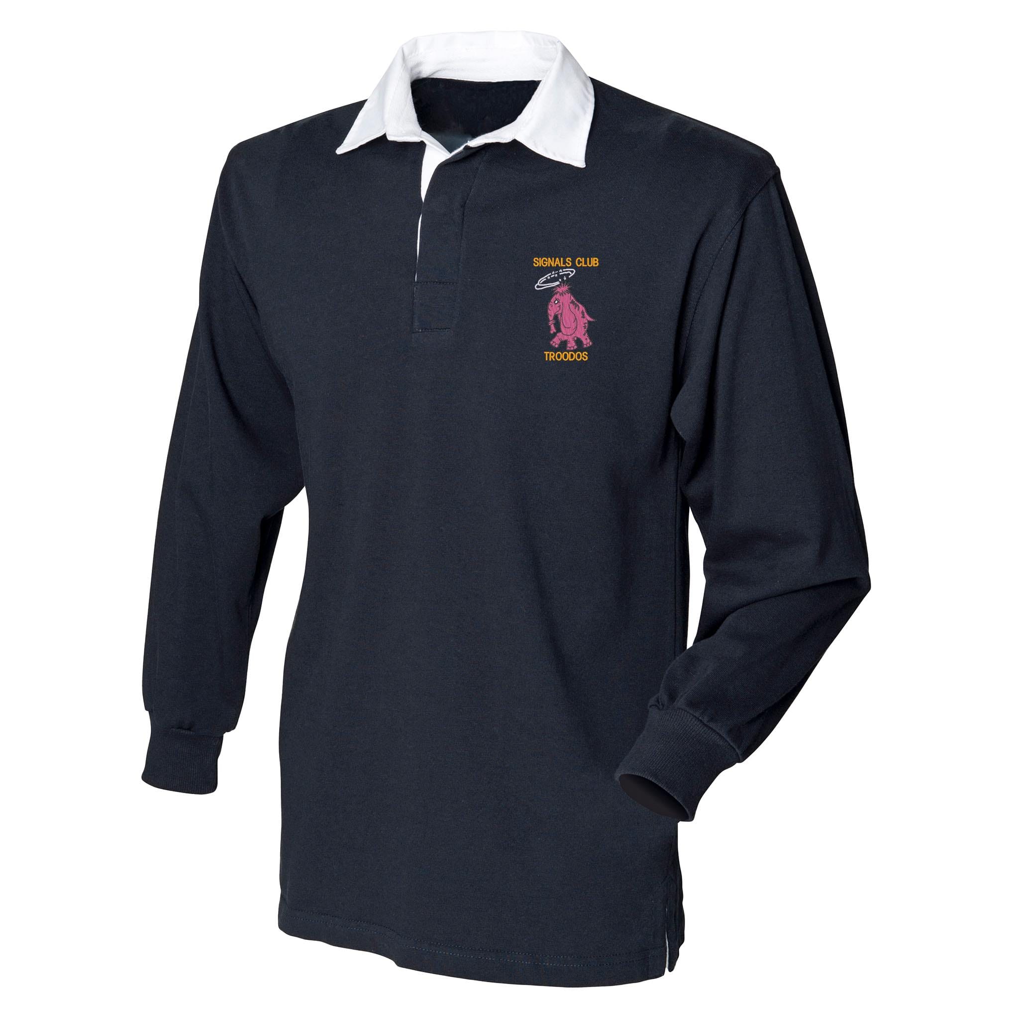 Signals Club Troodos Front Row Long Sleeve Rugby Shirt - Image 6