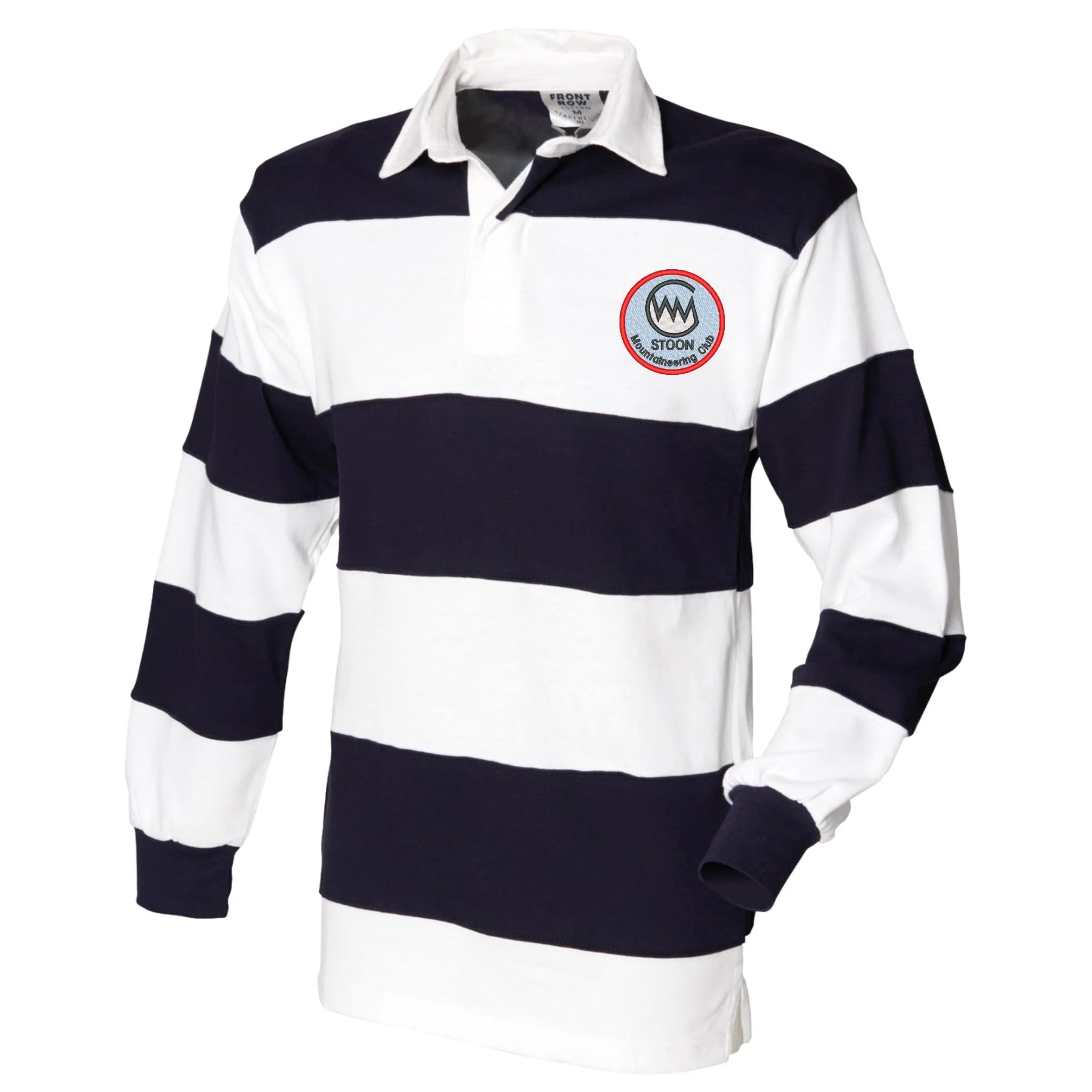 STOON Mountaineering Club Front Row Sewn Stripe Long Sleeve Rugby Shirt - Image 3