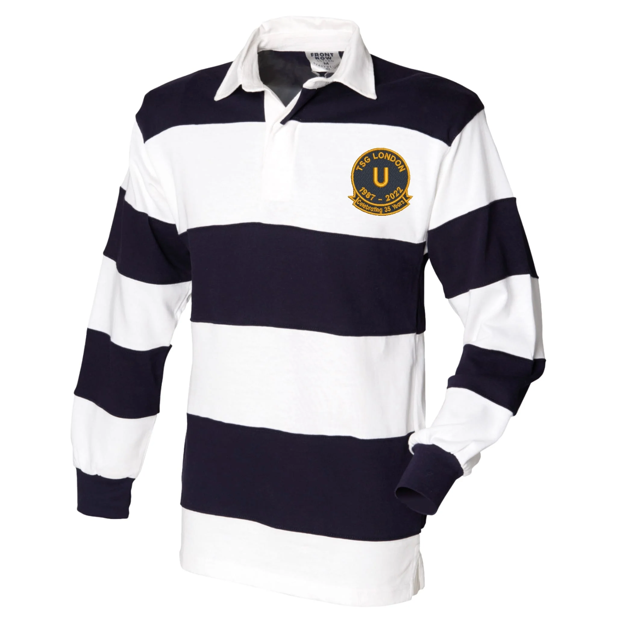 Territorial Support Group Front Row Sewn Stripe Long Sleeve Rugby Shirt - Image 3