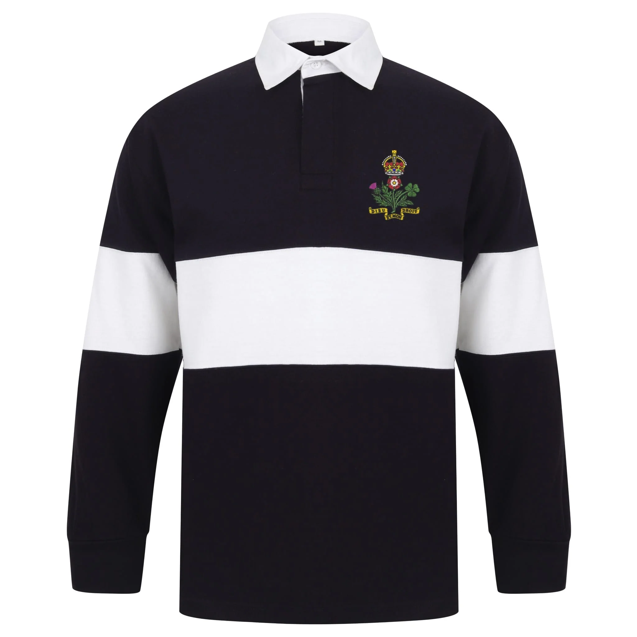 The King's Body Guard of the Yeomen of the Guard Front Row Long Sleeve Panelled Rugby Shirt - Image 3