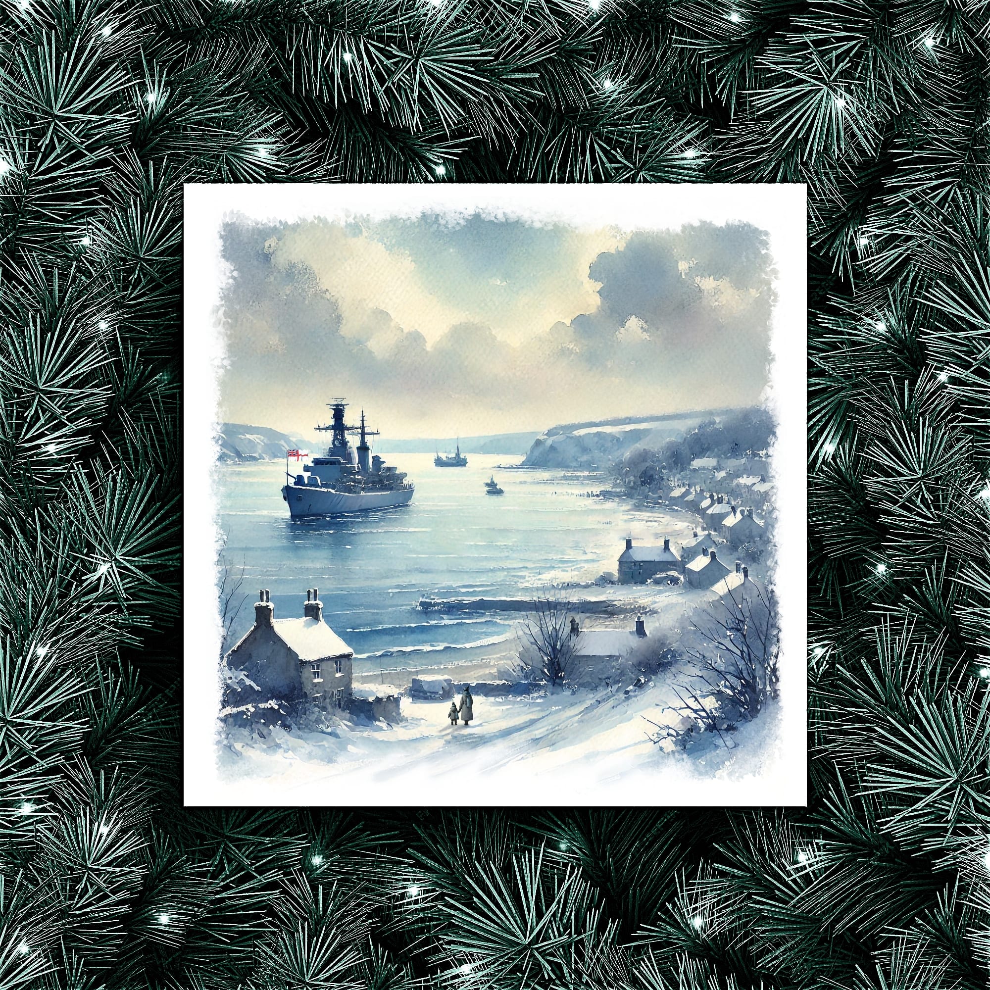 The Military Store Christmas Cards - Navy - Image 2