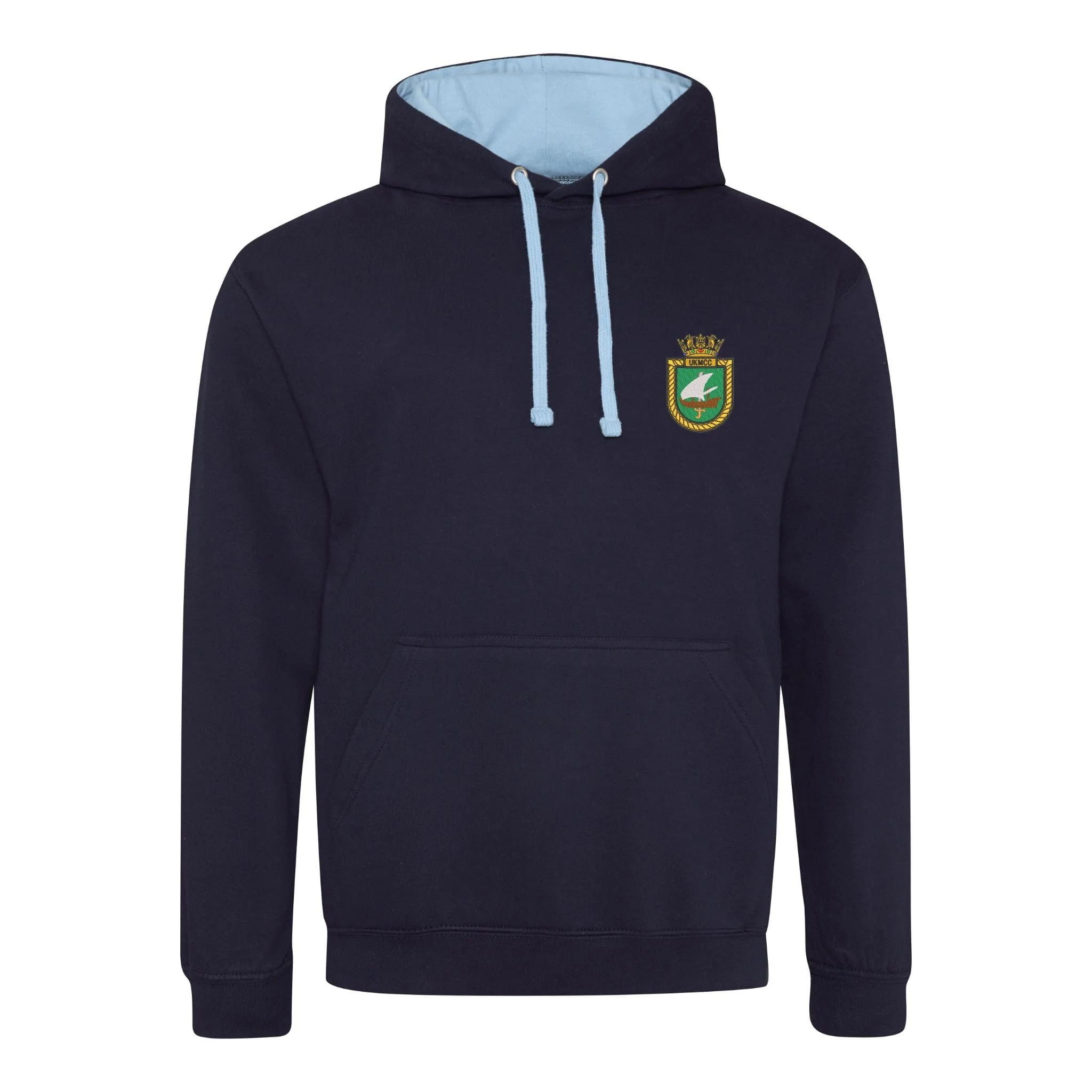 UK Maritime Component Command Varsity Contrast Hoodie - Image 2