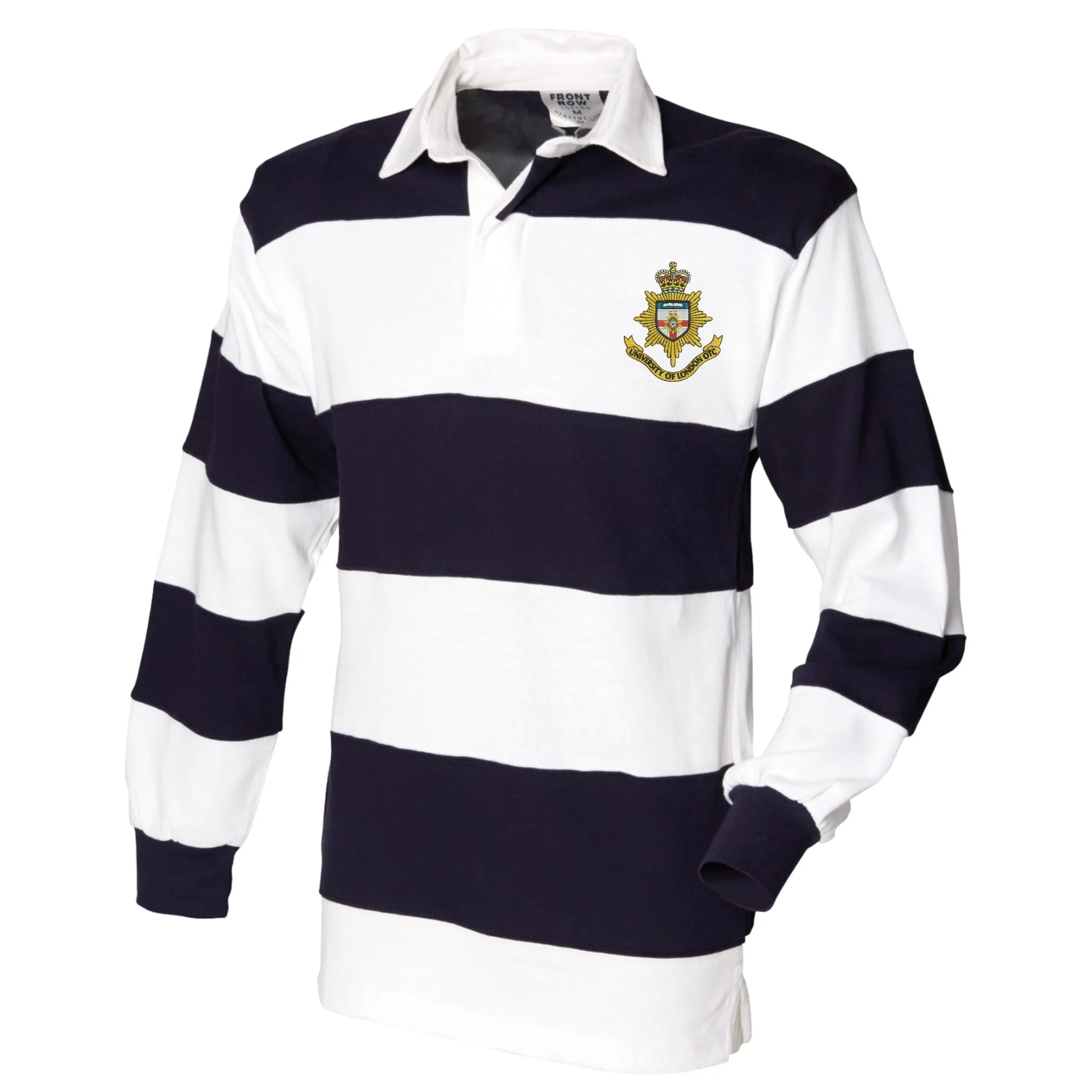 University of London OTC (UOTC) Front Row Sewn Stripe Long Sleeve Rugby Shirt - Image 2