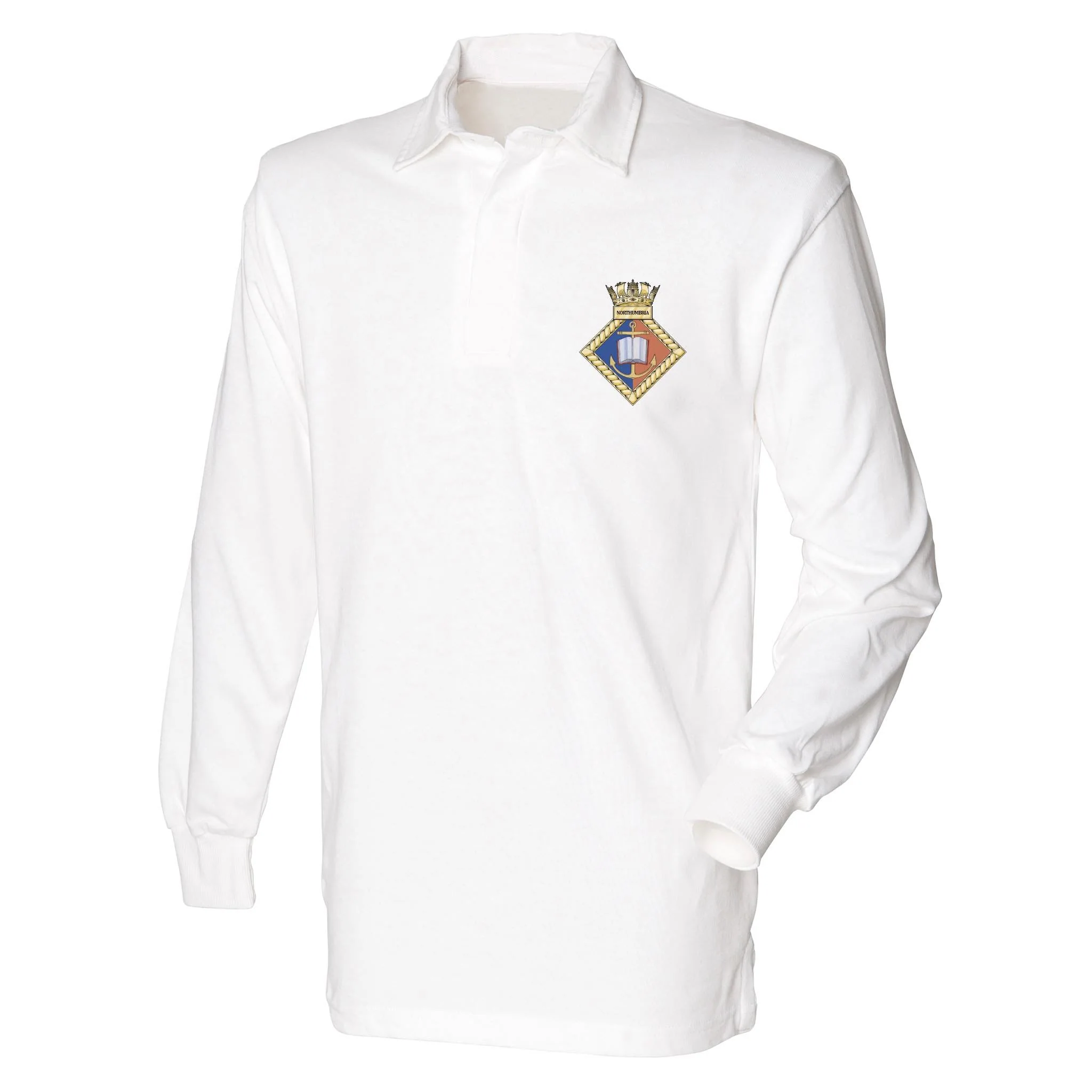 URNU Northumbria Front Row Long Sleeve Rugby Shirt - Image 5