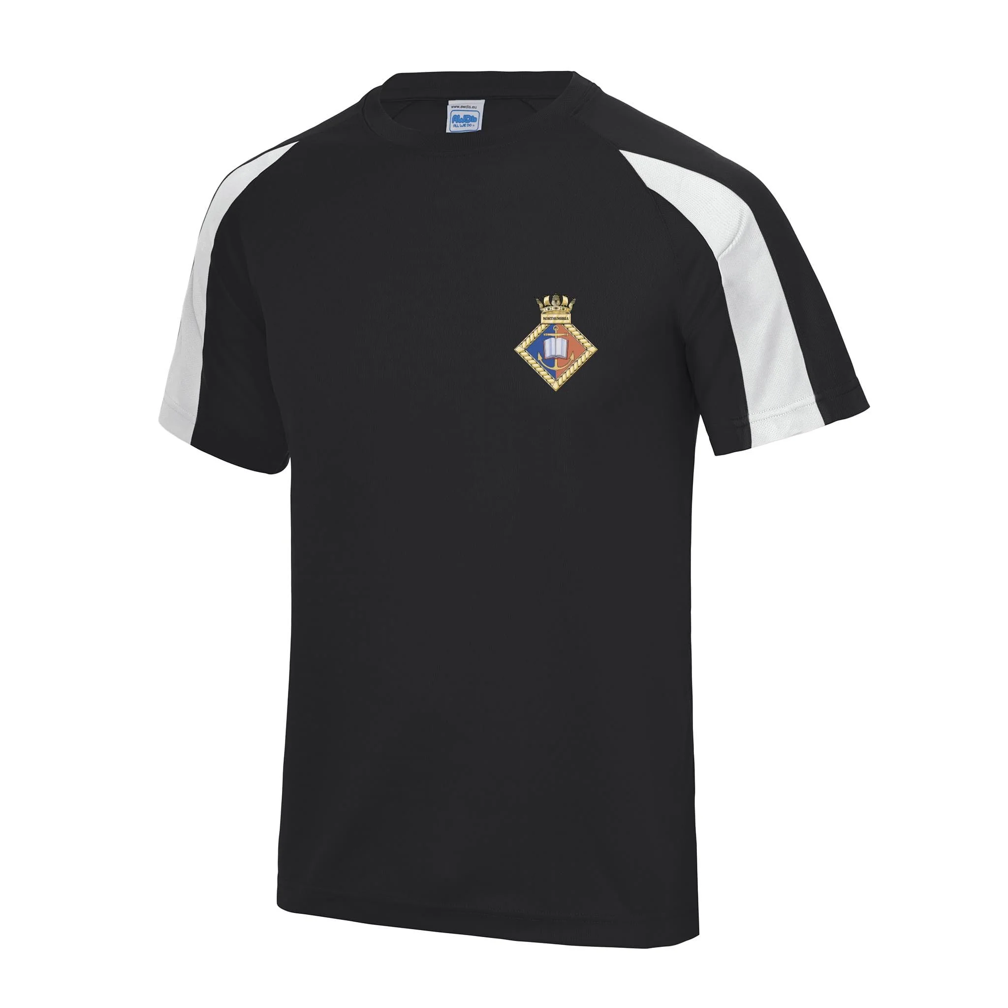 URNU Northumbria Contrast Polyester T-Shirt - Image 2