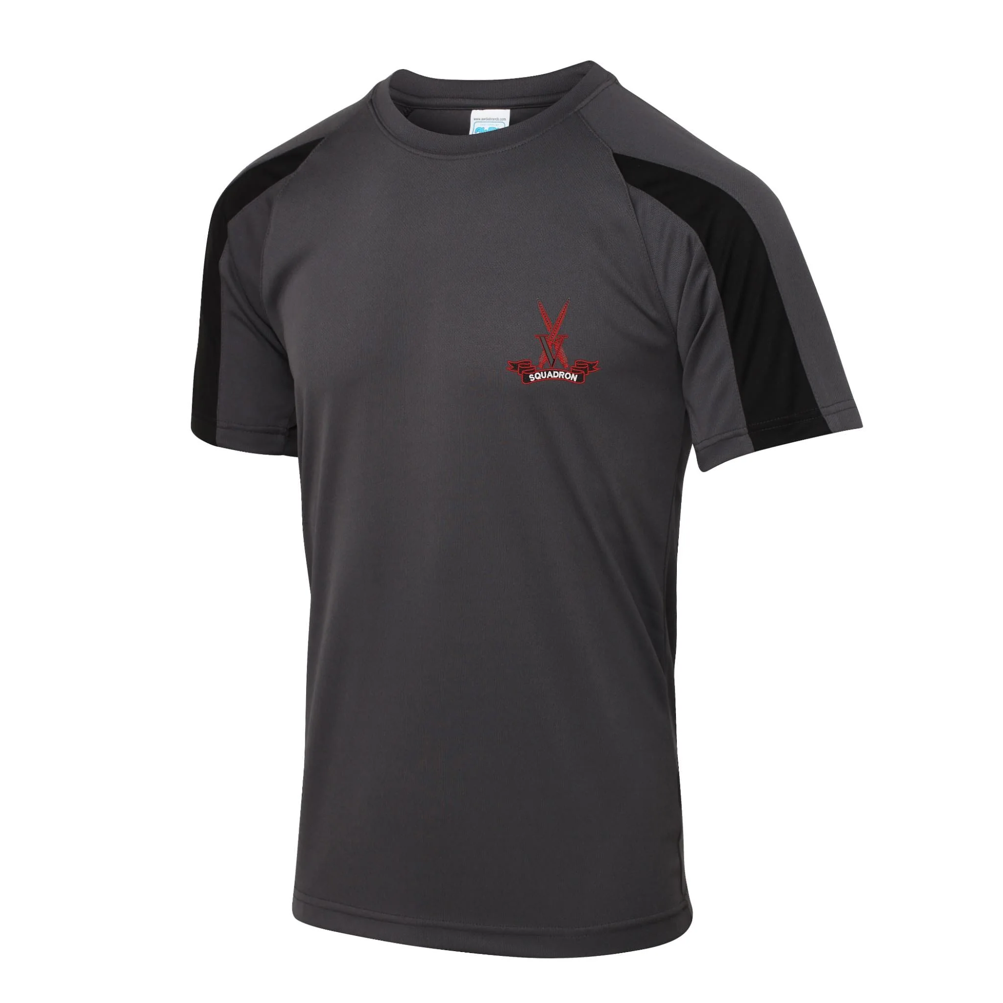 V Squadron Contrast Polyester T-Shirt - Image 6
