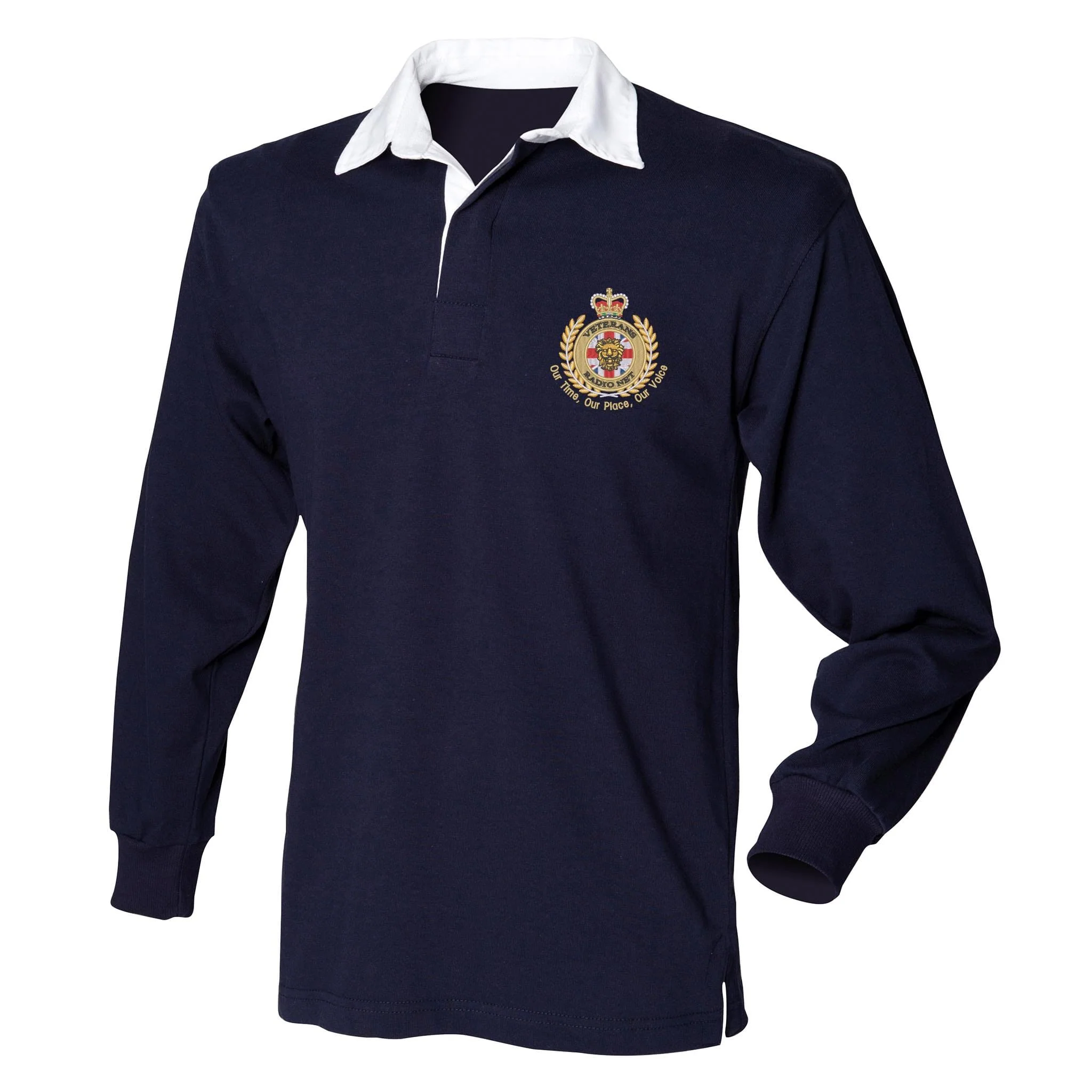 Veterans Radio Net Front Row Long Sleeve Rugby Shirt - Image 3