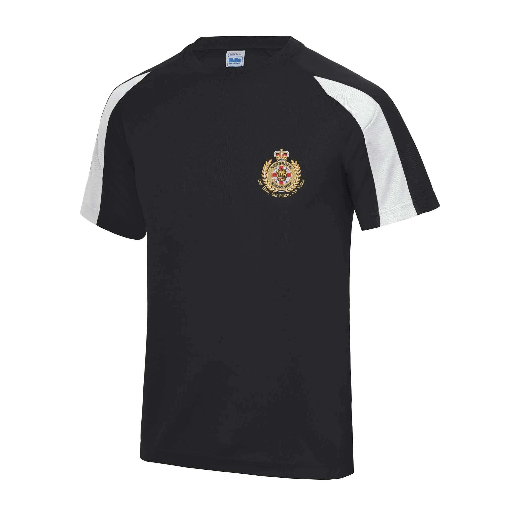 Veterans Radio Net Contrast Polyester T-Shirt - Image 2